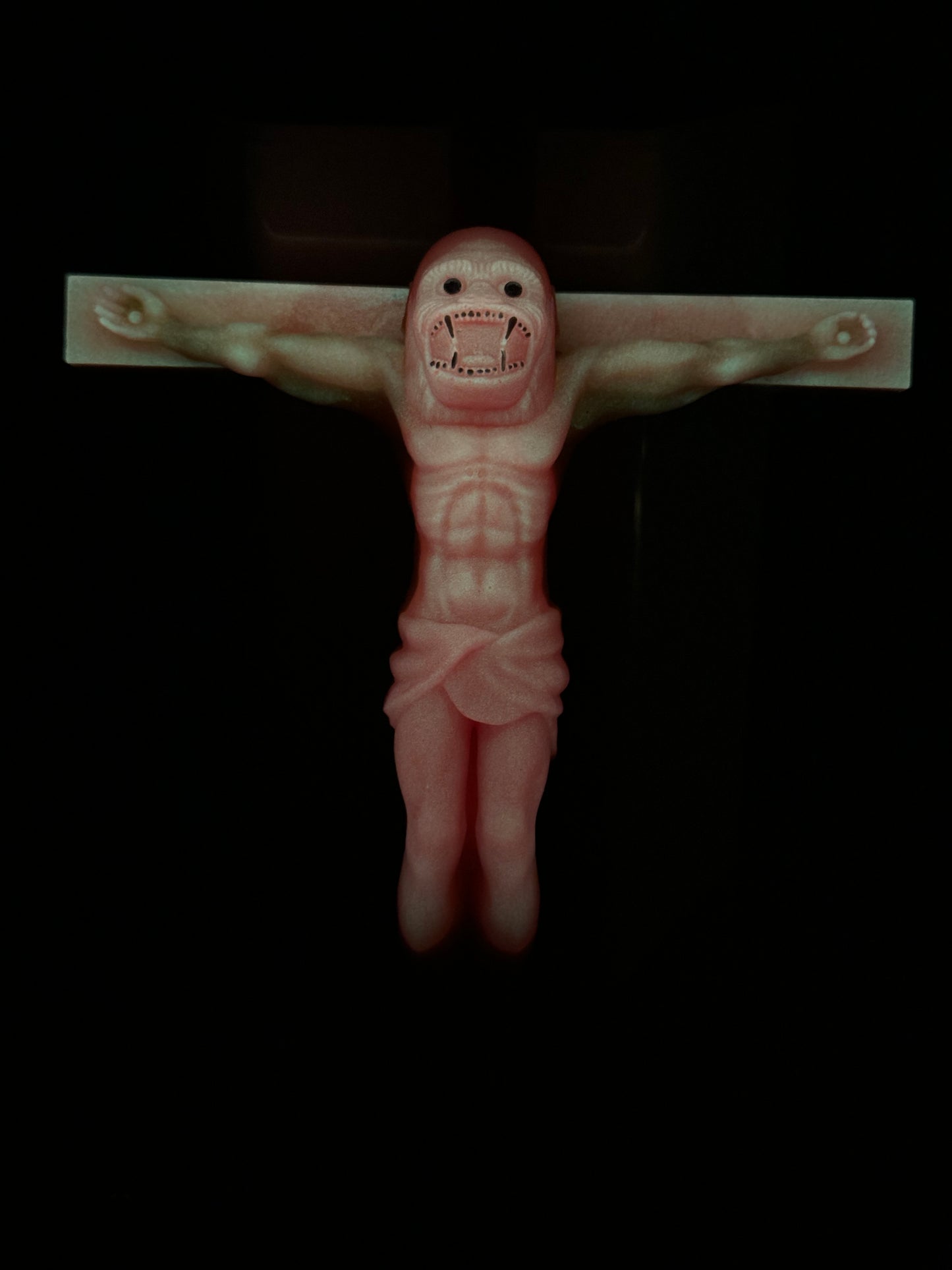 Christ on the Cross but he is an Ape, Magical Toy: Forever Young