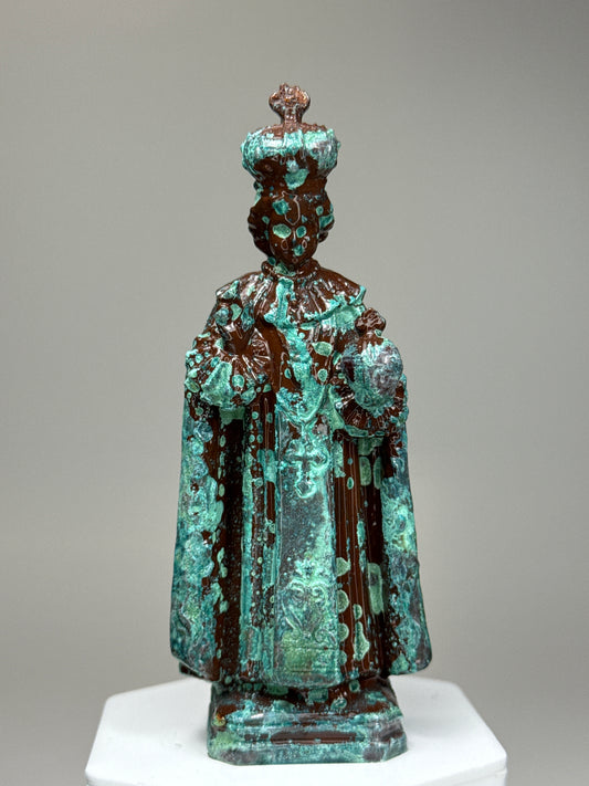 Infant Jesus Of Prague 2.0: Cold Cast Copper, Corroded