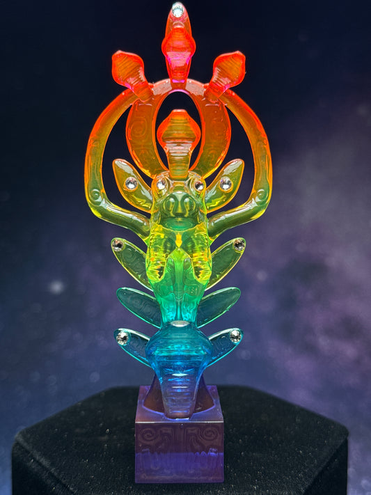 Egyptian Deer with Snakes: Transparent Rainbow