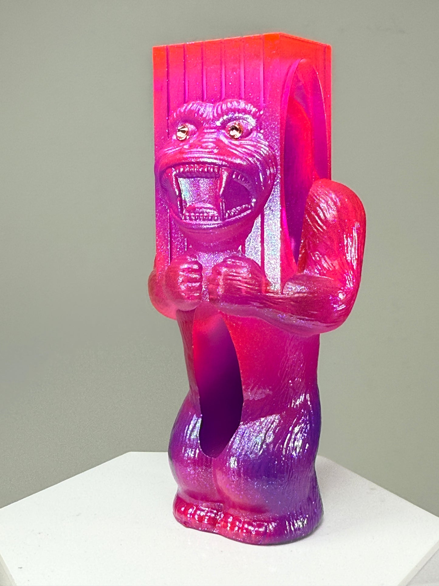 Monolith Head Ape: Pink Surprise