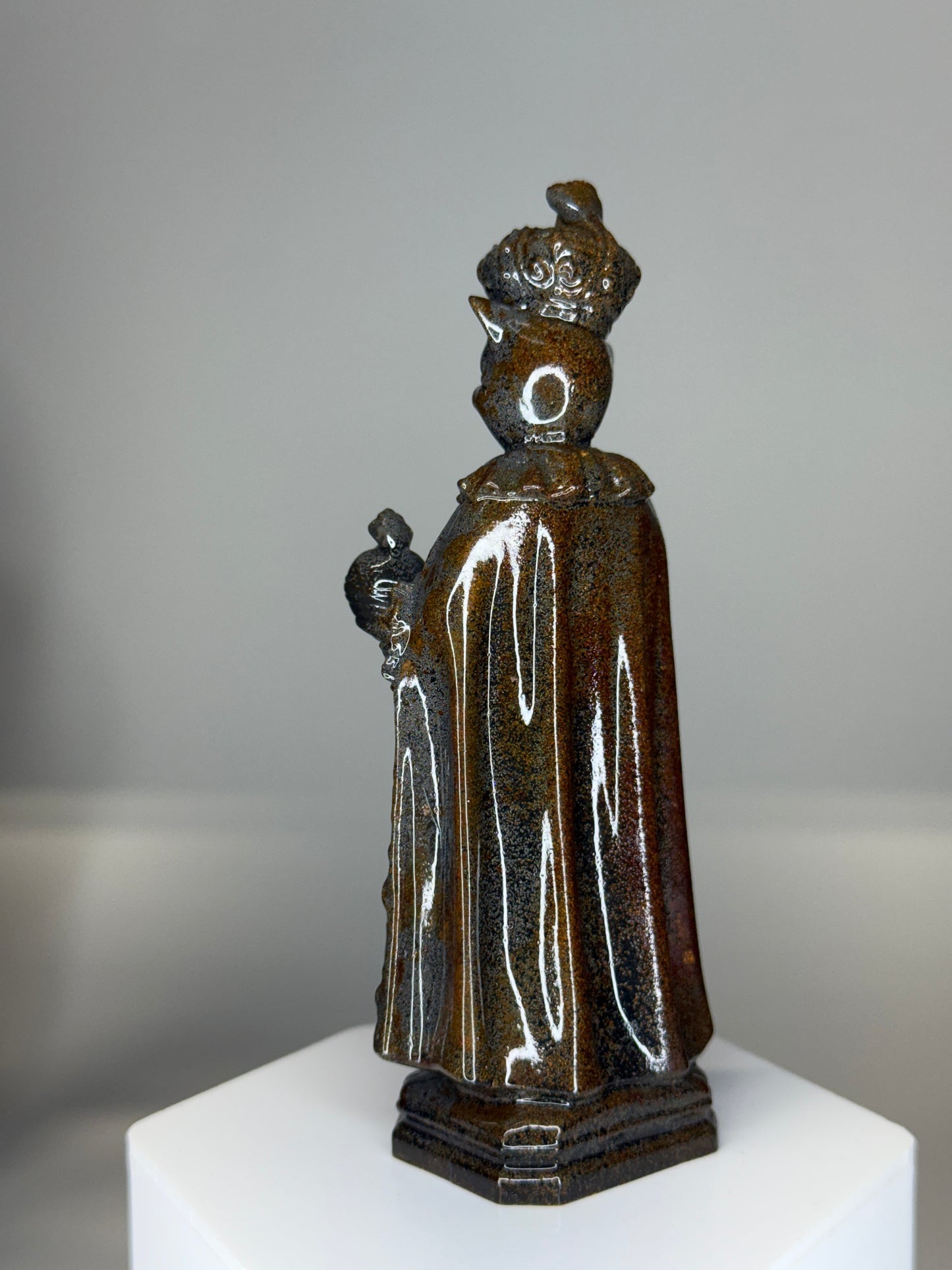 Saint Piggy: Cold Cast Iron, Rusted