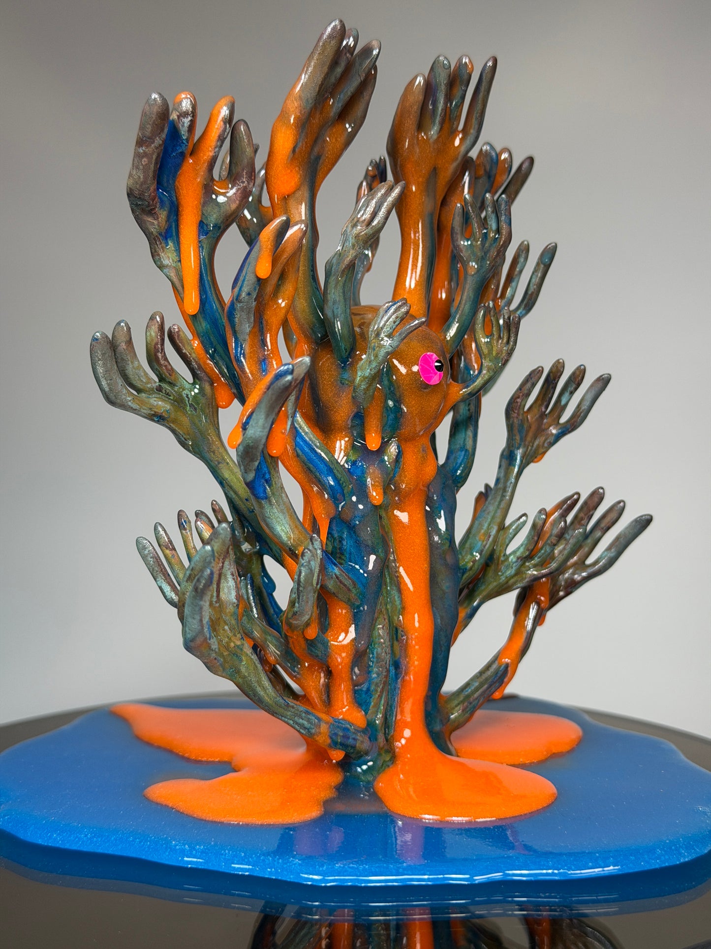 The Hands of God: Copper Plated Color Dump Glow Universe Insane