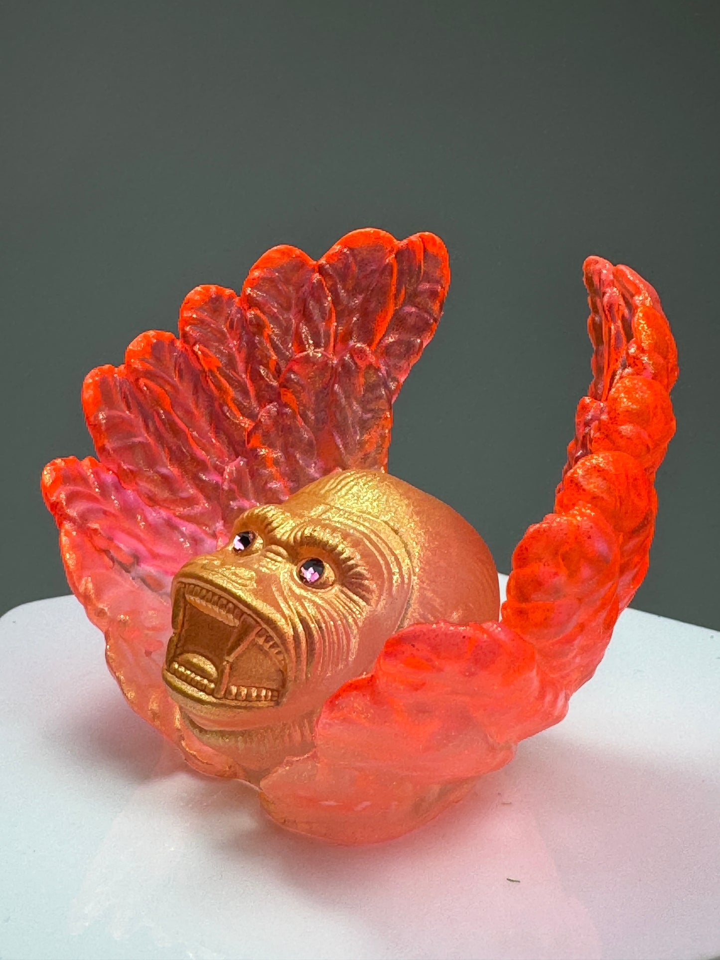 Cherub Ape: Red and Gold