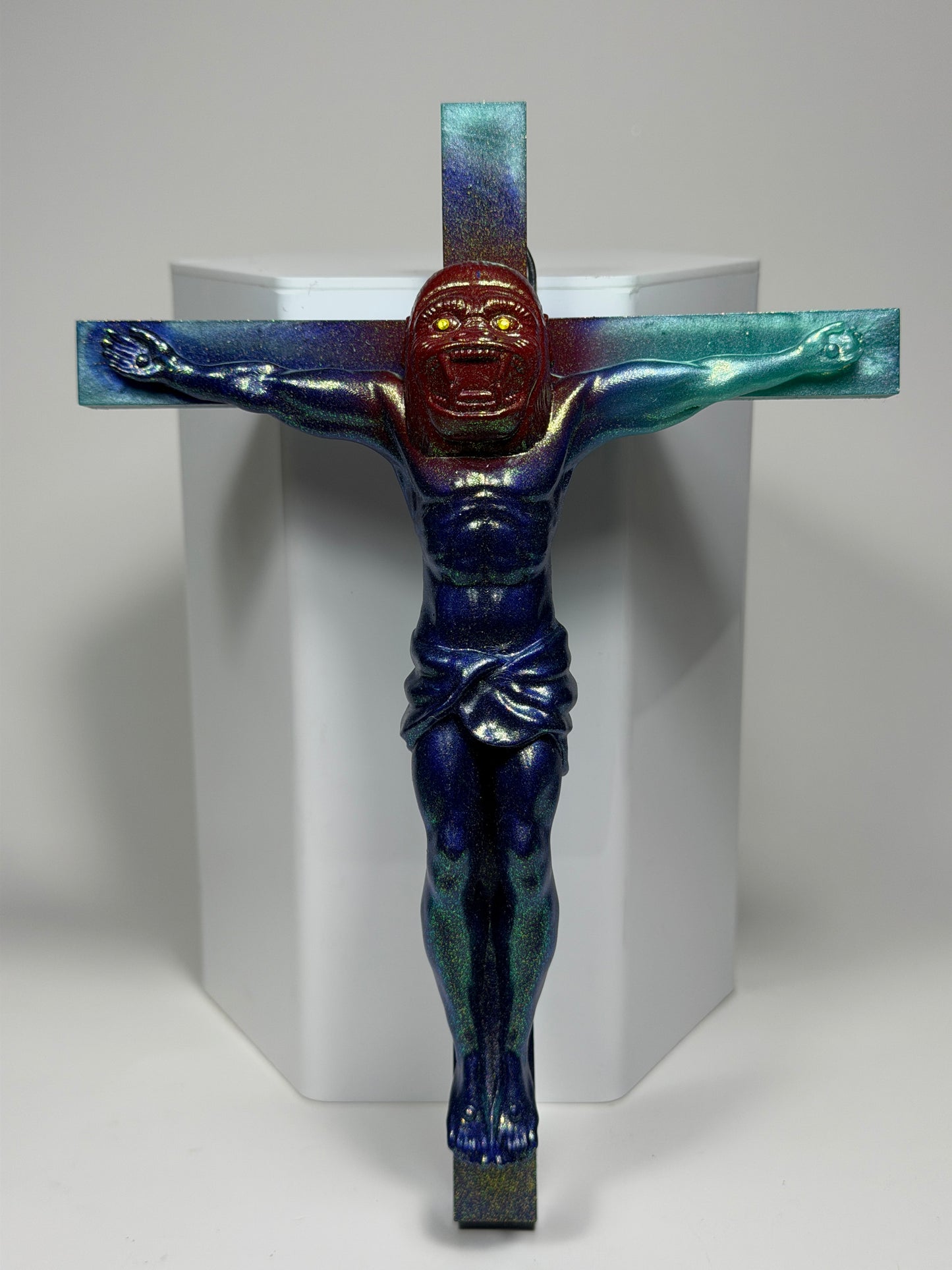 Christ on the Cross but he is an Ape (Big Choice)