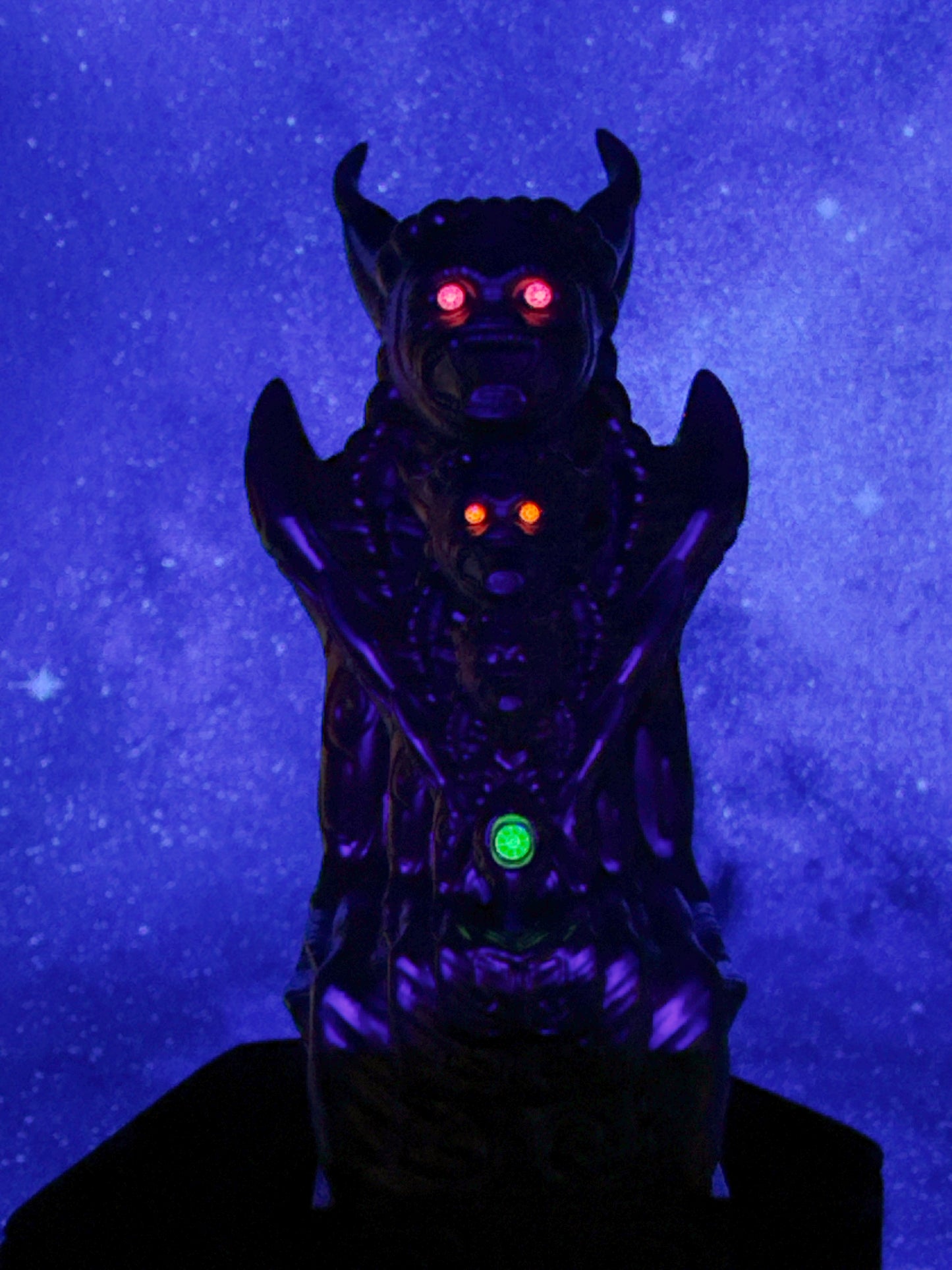 Egyptian Cosmonaut Apes: Gold with Neon Rhinestones