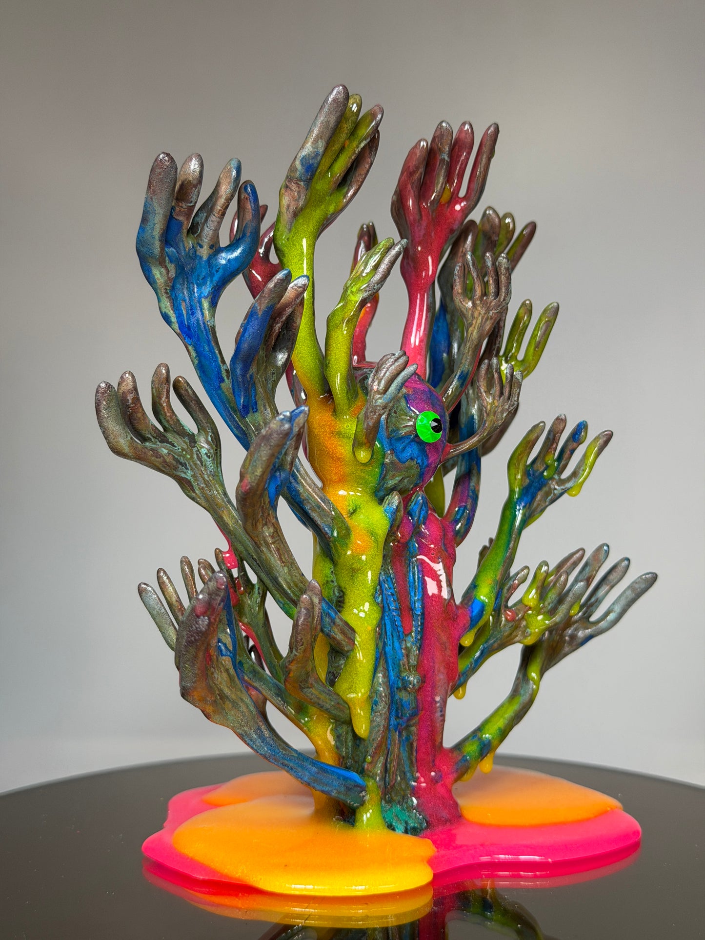 The Hands of God: Copper Plated Color Dump Glow Universe Sane