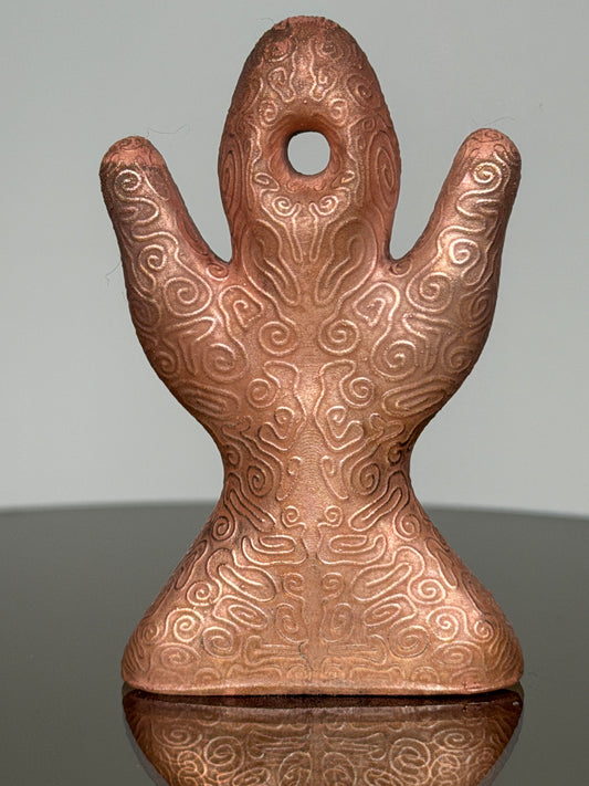 Glyph Number One: Copper Plated Polished