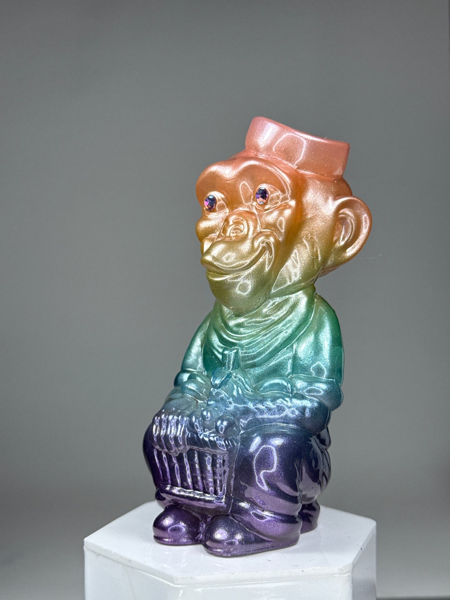 Monkey with Bananas: Light Rainbow Sparkle