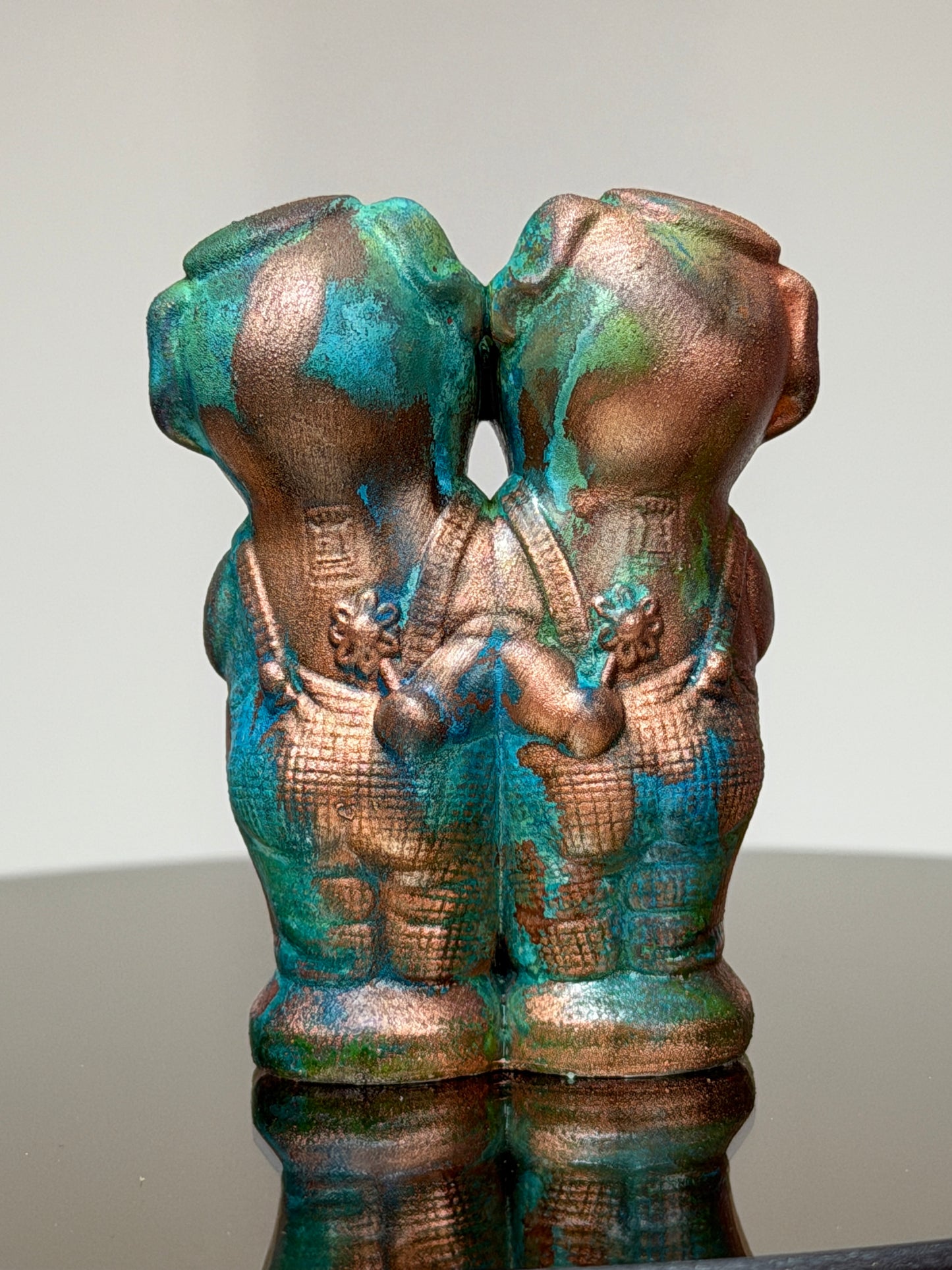 Flower Pig Generations: Copper Plated Rows