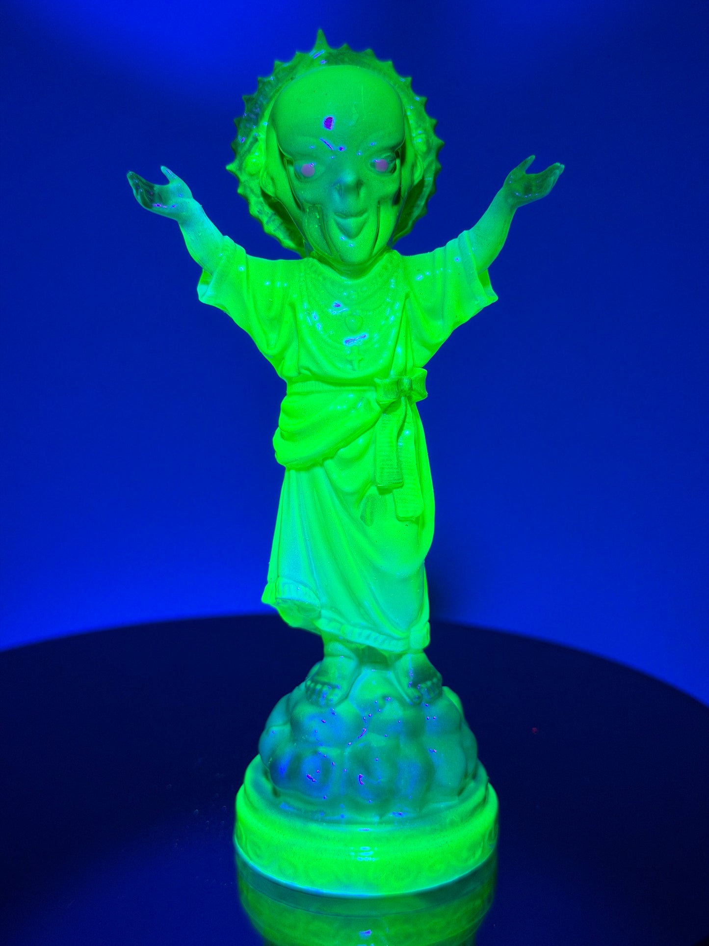 Tango Christ: Glow Eyes Green - Painted by Ashley Alvarado