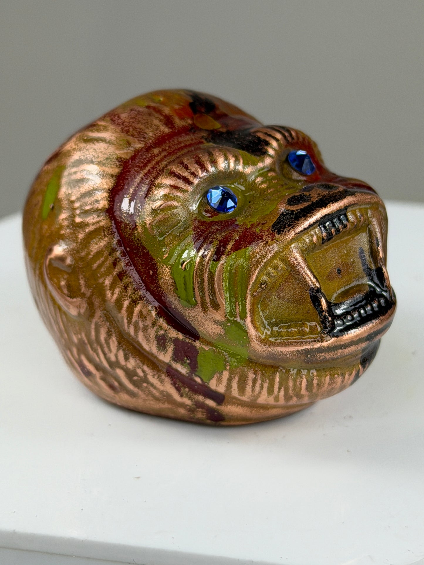 Ape Head: Copper Plated Color Remove