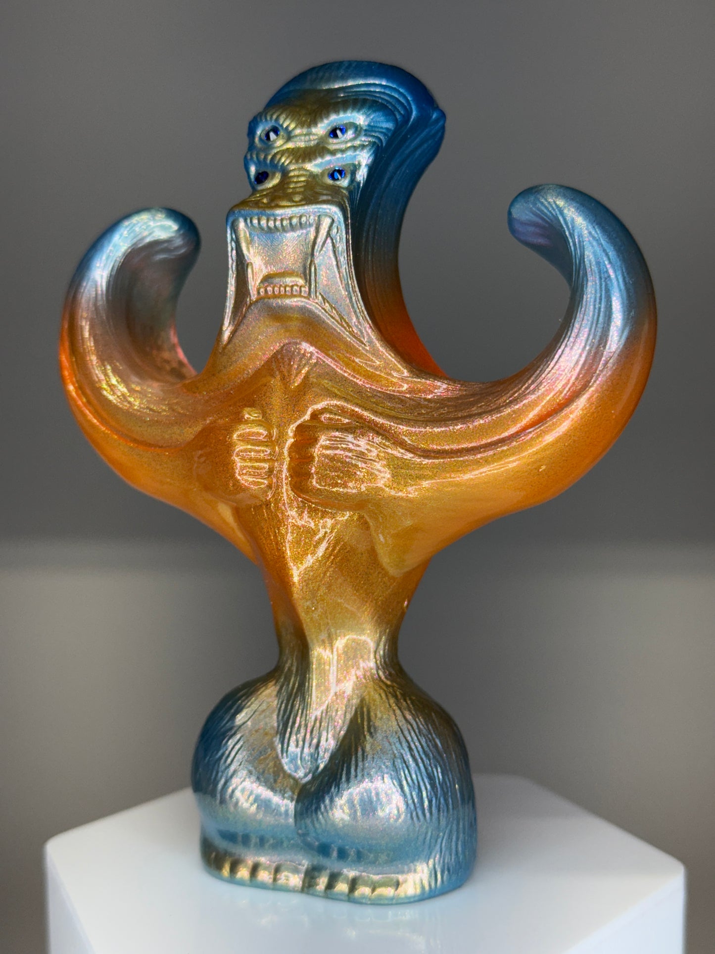 Breaking Wave Ape: Translucent Orange/Pearlescent Blue/Gold