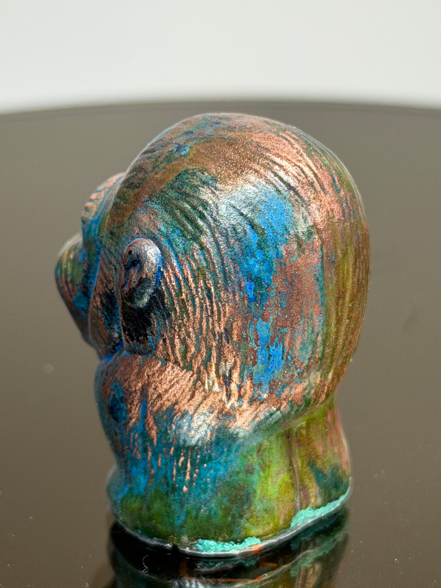 Stumpy Ape: Copper Plated Mini Stump Chrome Eyes