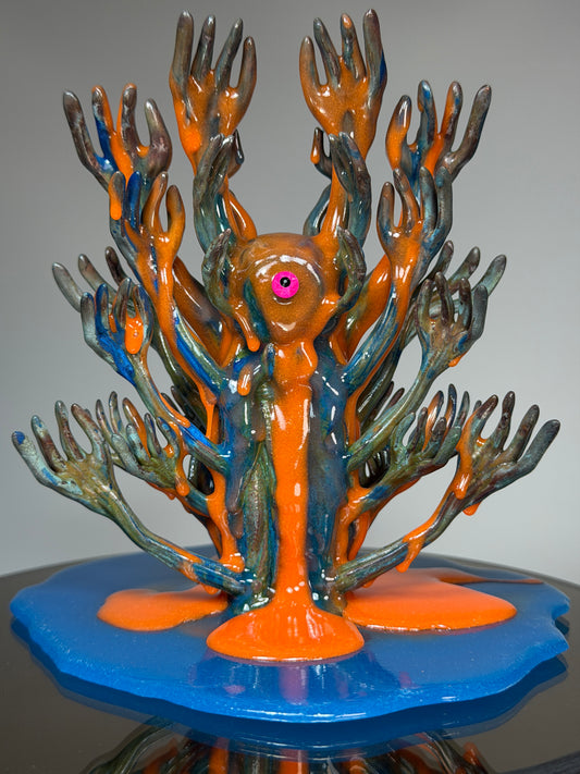 The Hands of God: Copper Plated Color Dump Glow Universe Insane