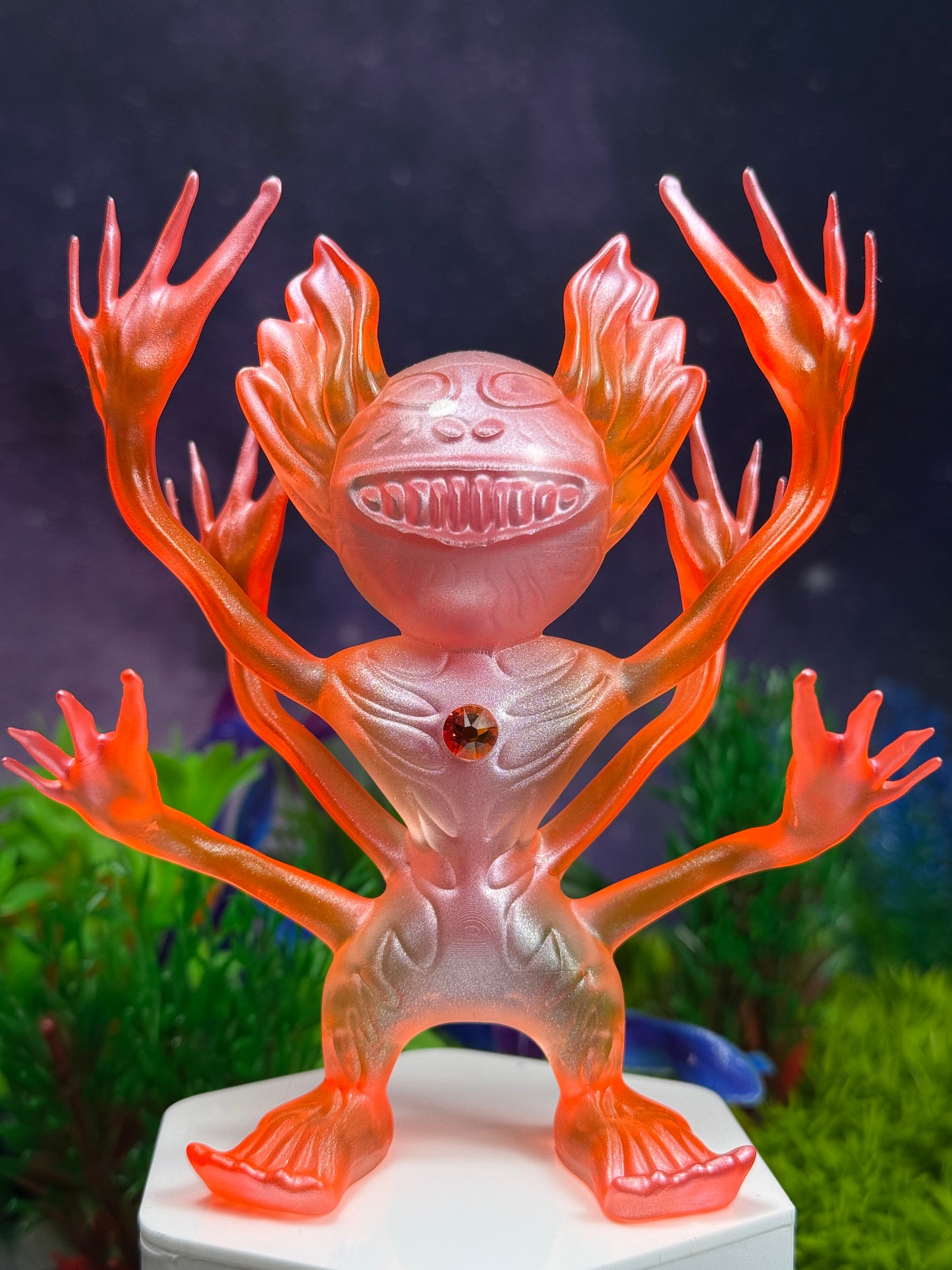 Deep space Creature: Orange and Pink