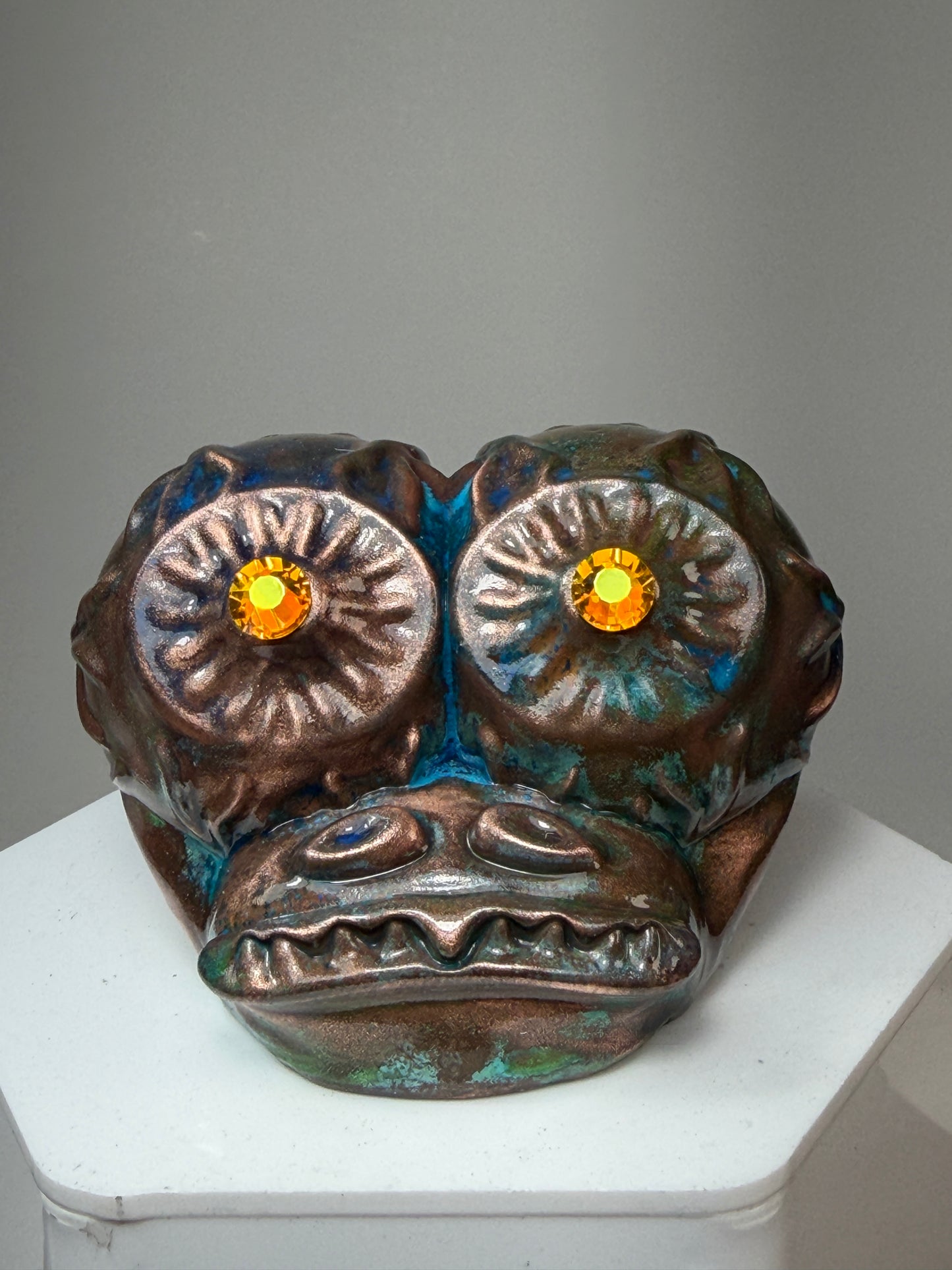 Eyeball Freak Head: Copper Plated Large Stare