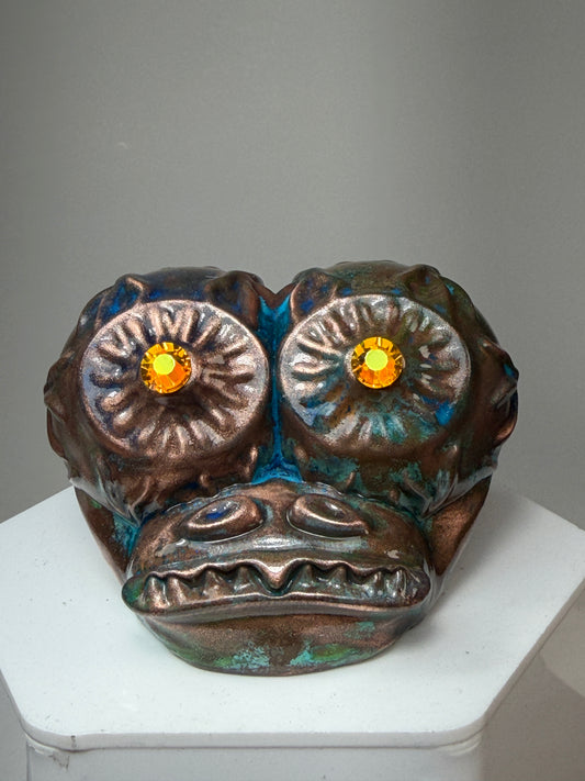 Eyeball Freak Head: Copper Plated Large Stare