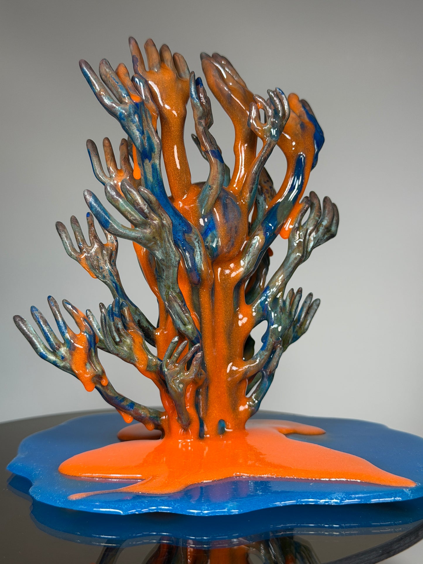 The Hands of God: Copper Plated Color Dump Glow Universe Insane