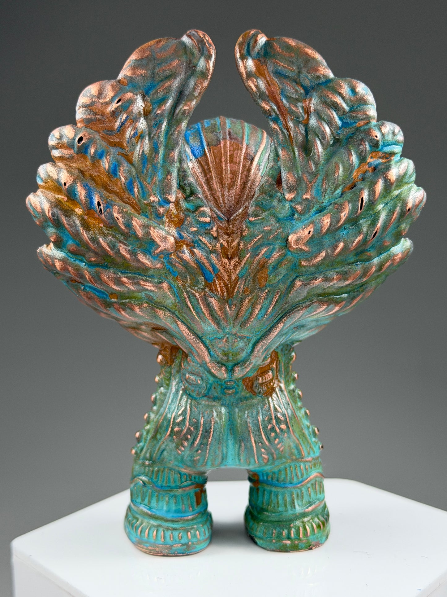 Winged Sphinx Ape: Cooper Plated Wisdom