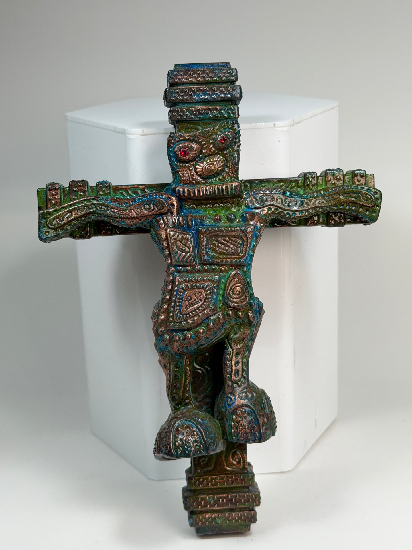 Wonky Robot Up on the Cross: Copper Plated Gangsta