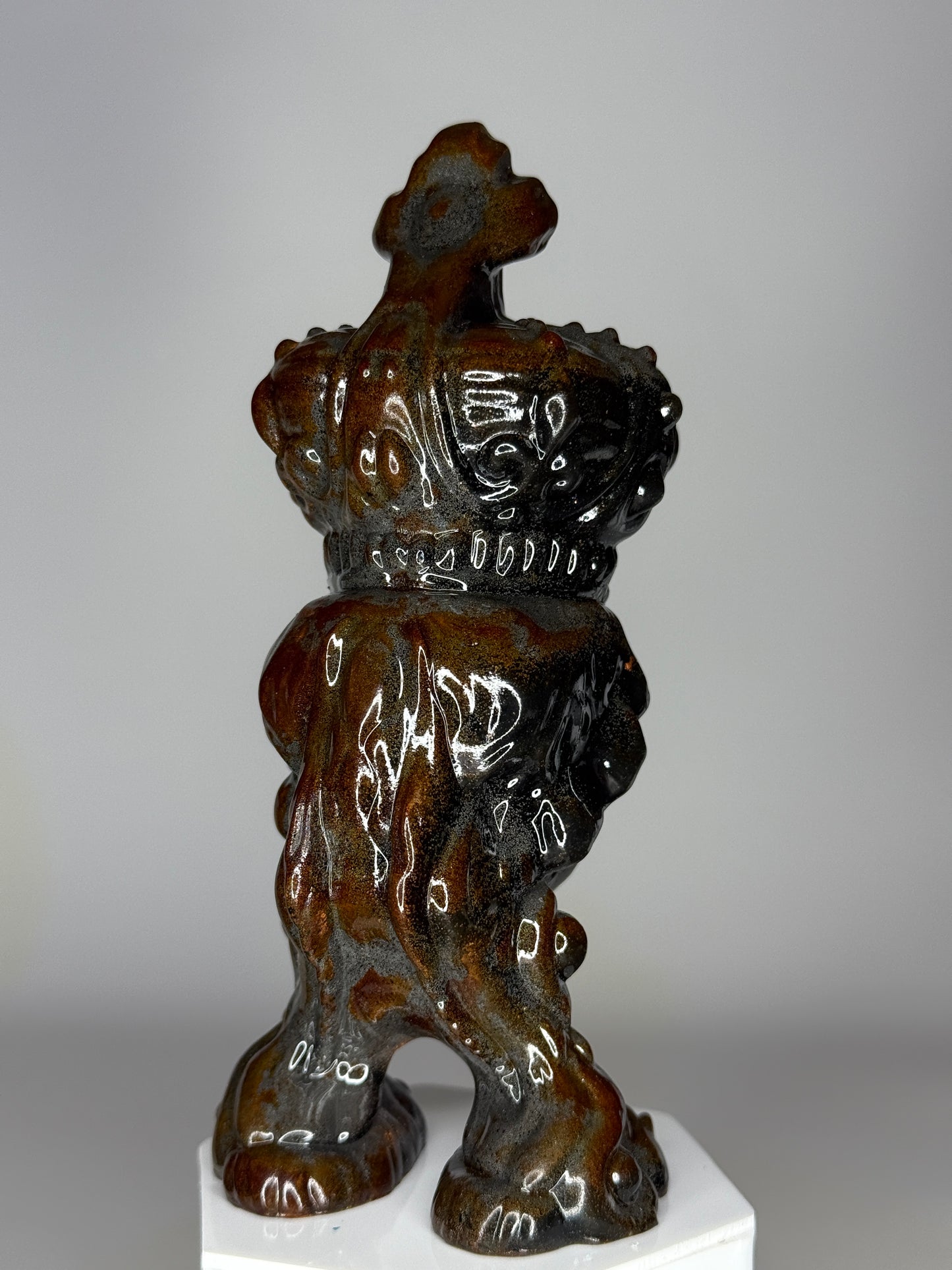 Mecha Faith Hopper: Cold Cast Iron, Rusted