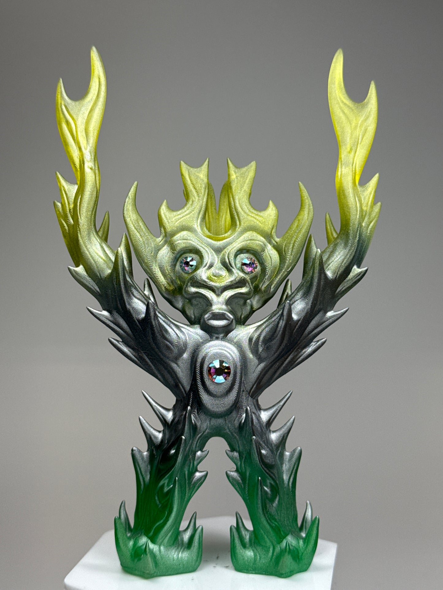 Flicker Flame: Silver/Green/Yellow