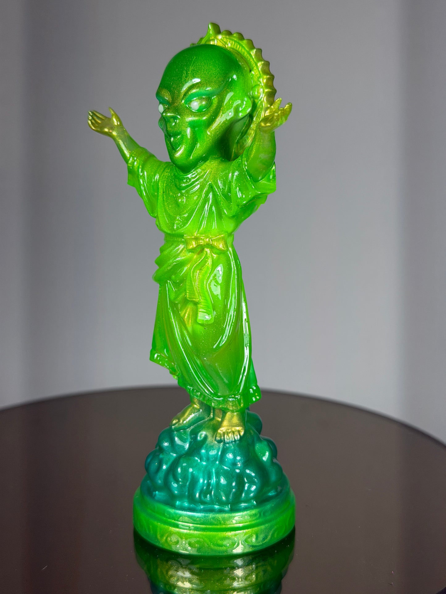 Tango Christ: Glow Eyes Green - Painted by Ashley Alvarado