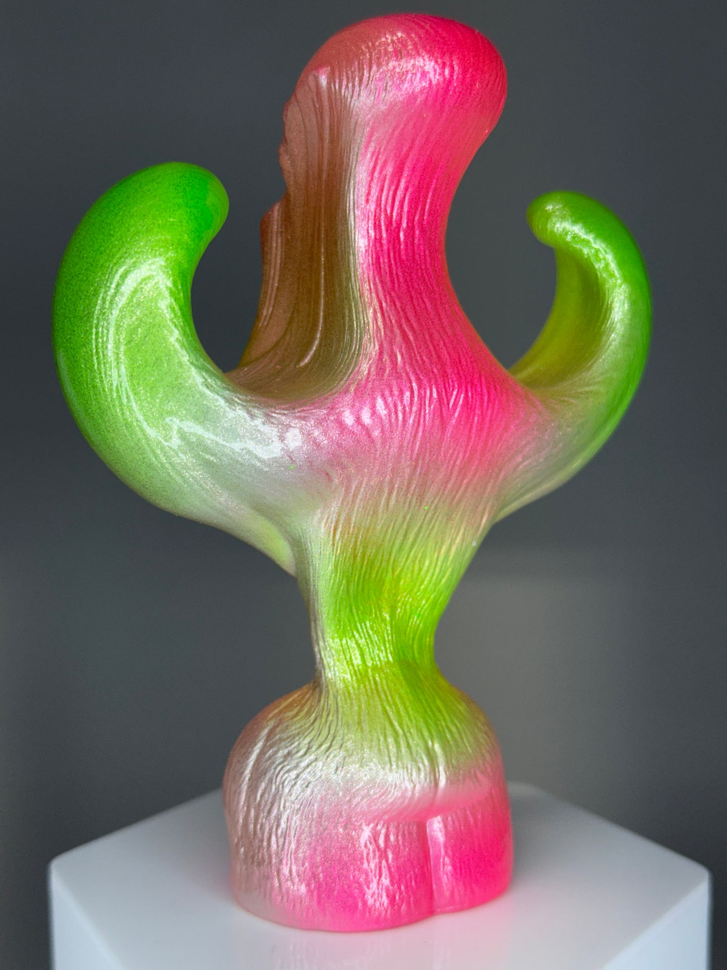 Breaking Wave Ape: Neon Chalk Style Pink/Green