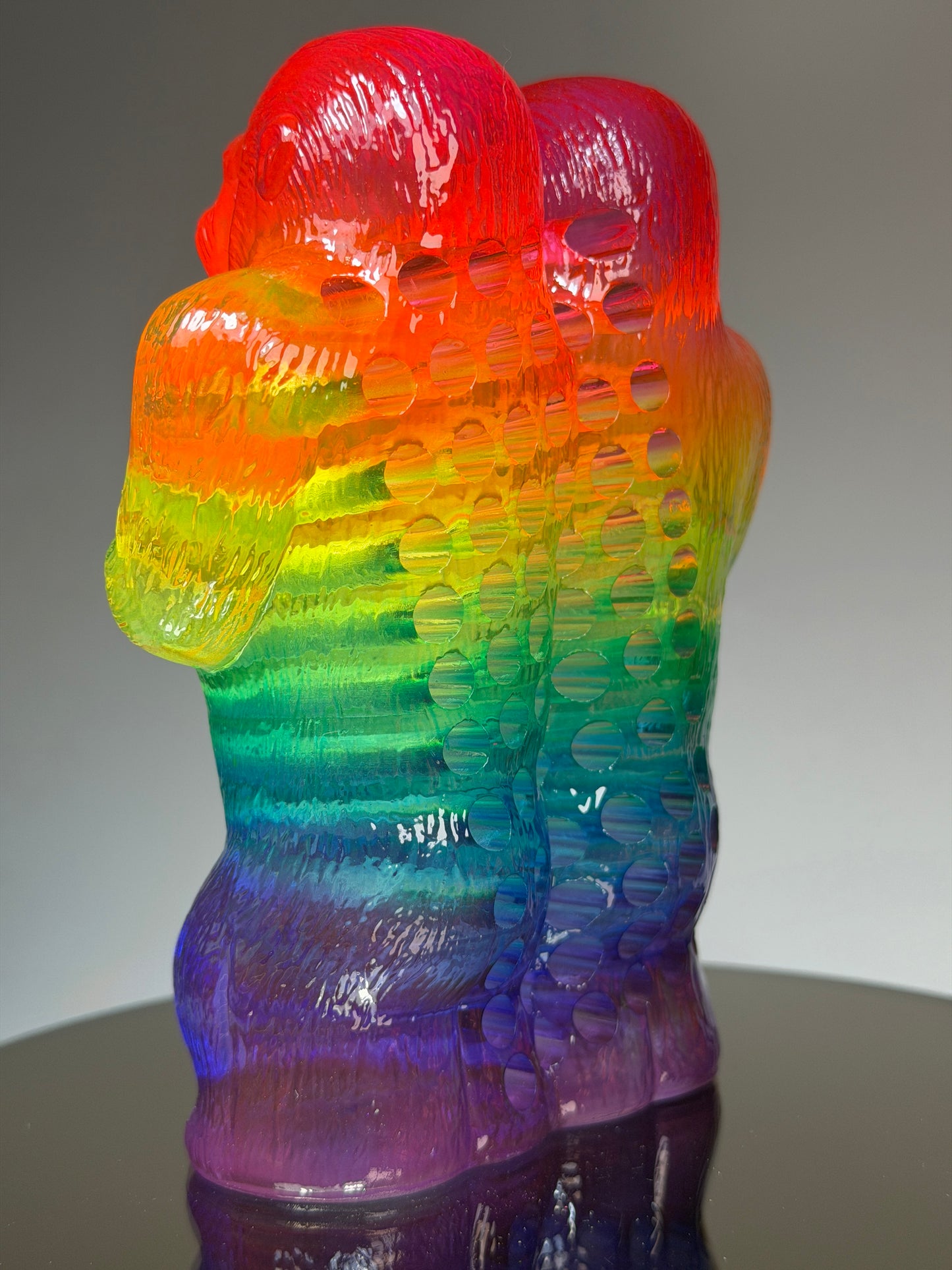 Perforated Ape Freak: Transparent Rainbow