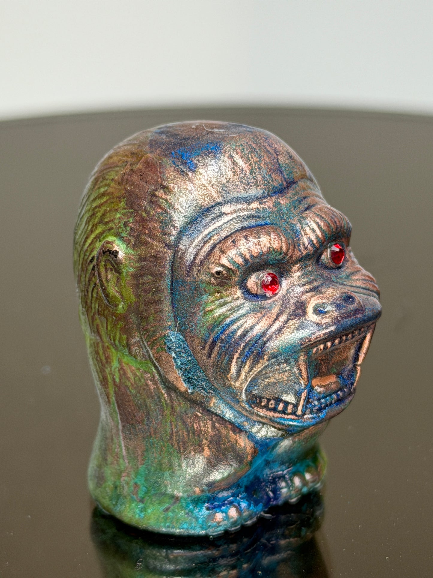Stumpy Ape: Copper Plated Mini Stump Red Eyes