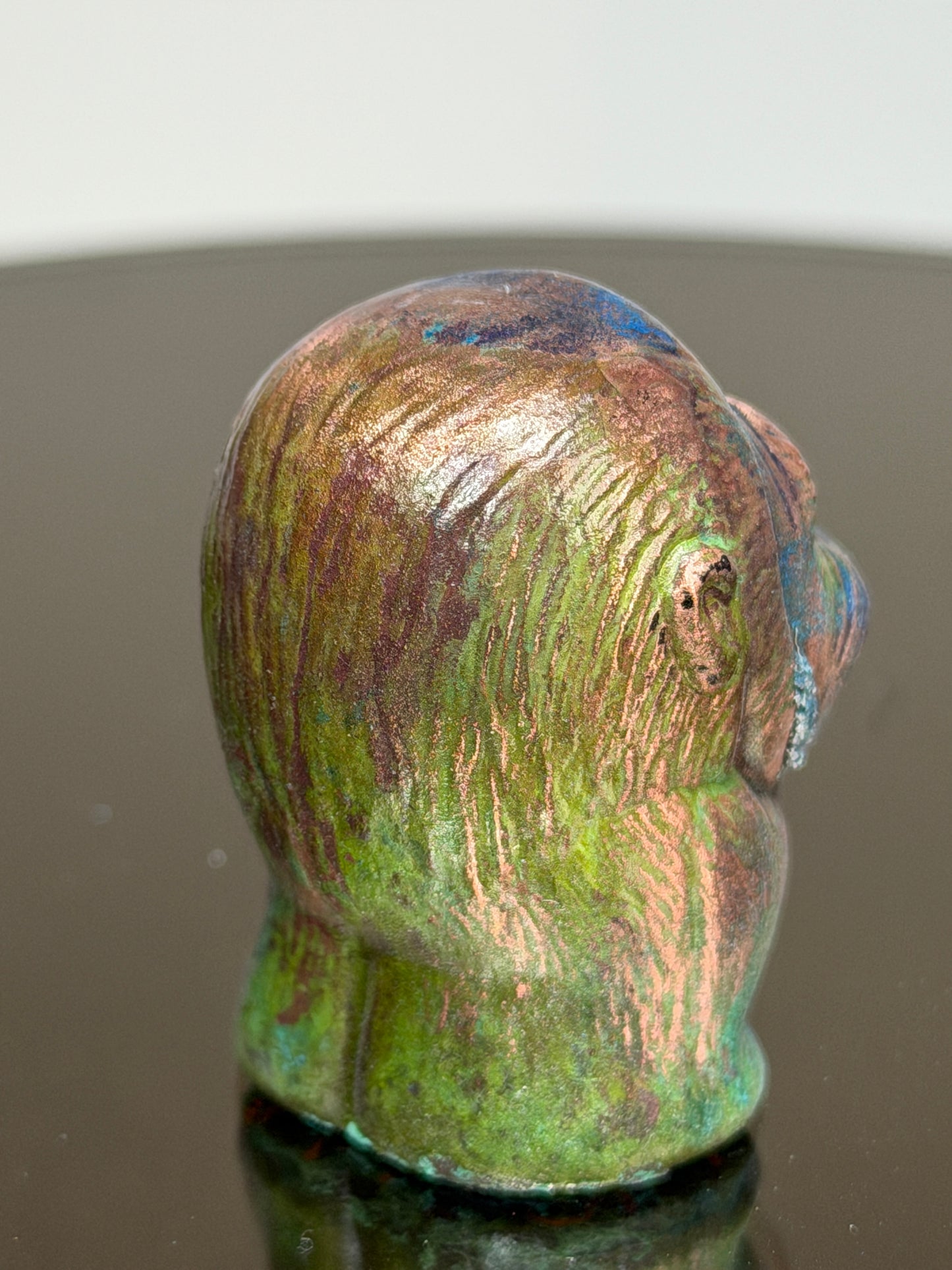 Stumpy Ape: Copper Plated Mini Stump Red Eyes