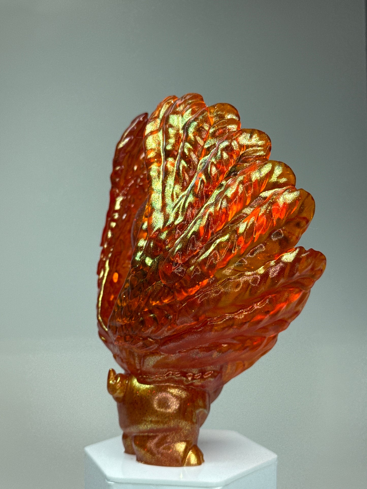 Winged Twisted Pig: Glitter Orange