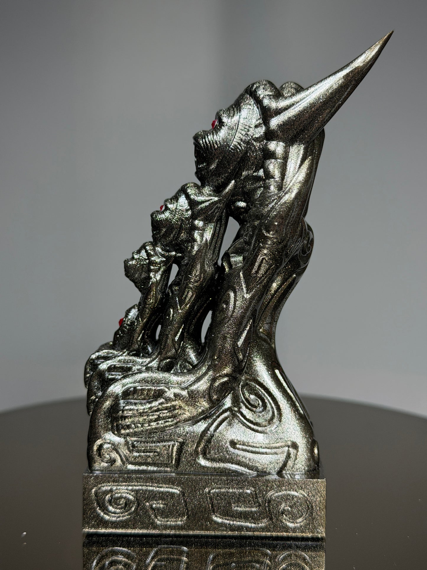 Egyptian Cosmonaut Apes: Silver Dark Metal Flaked