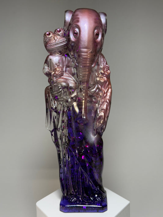 Elephant Joseph and Child: Purple Wind