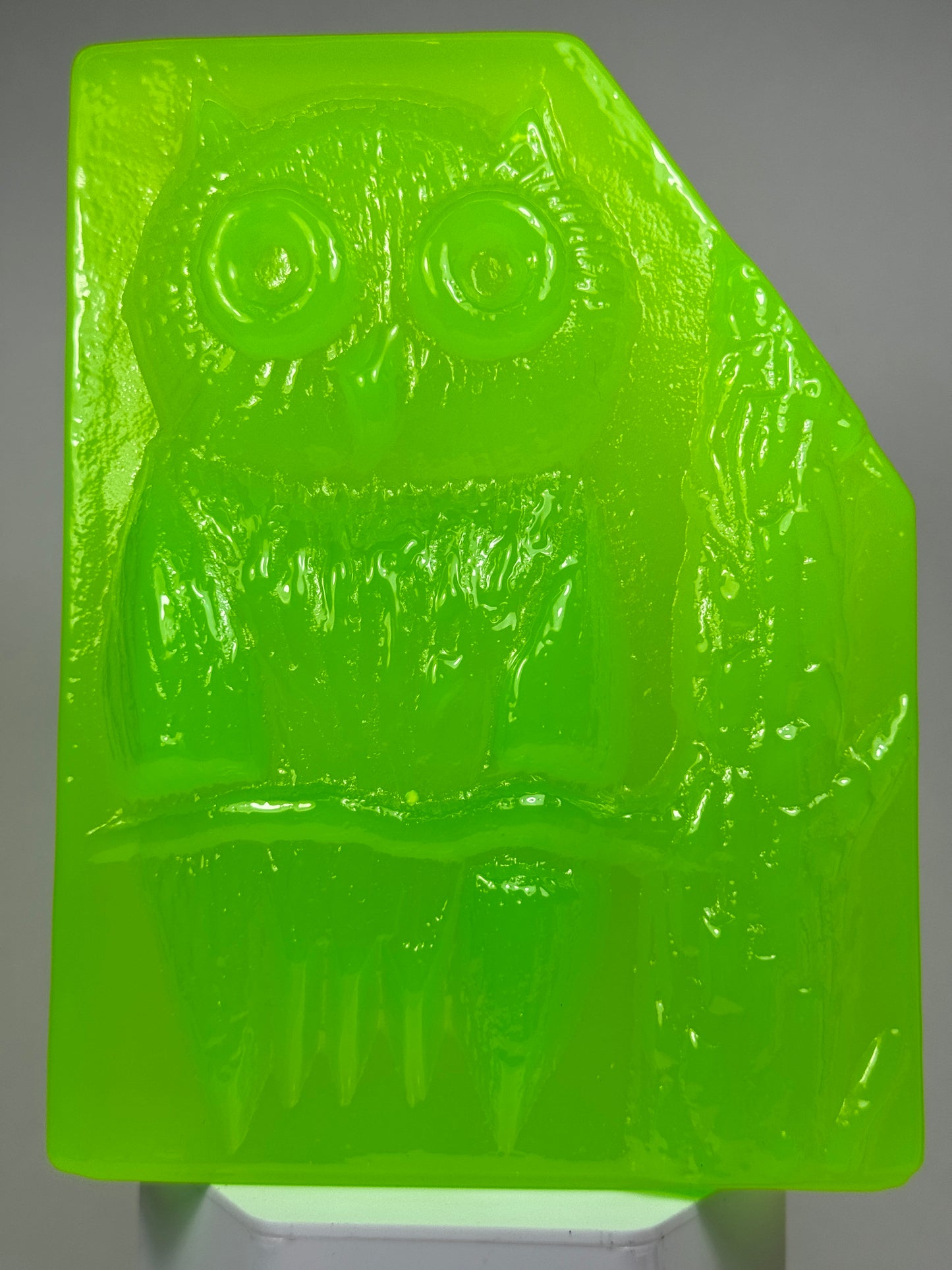 Midcentury Owl: Neon Green, Glow in the Dark