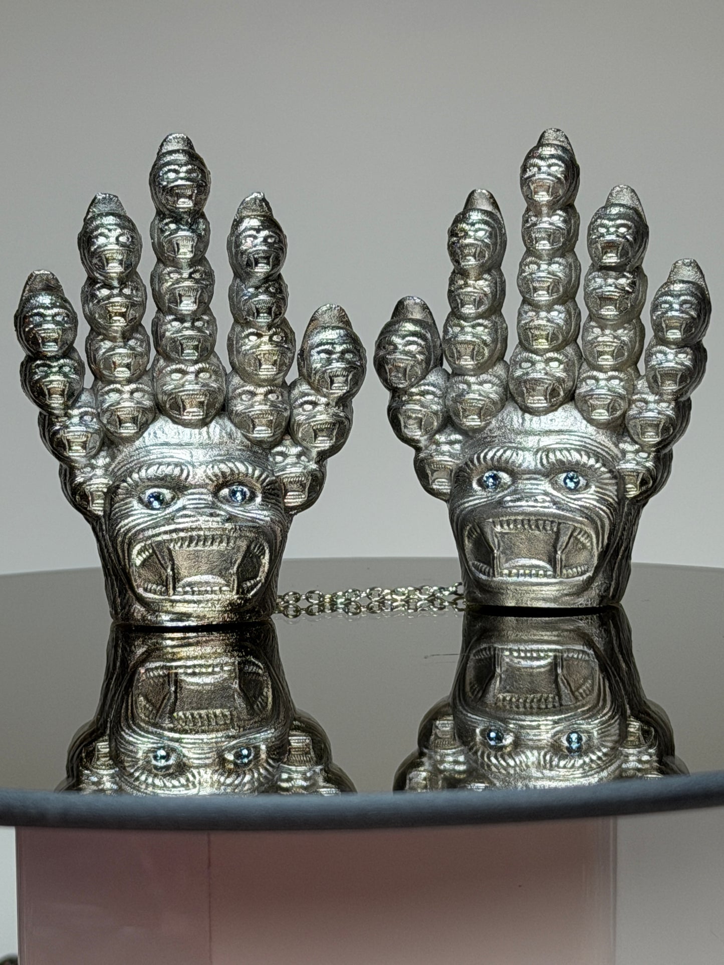 Ape Head Claws: Chrome Plated Pure Chained Set