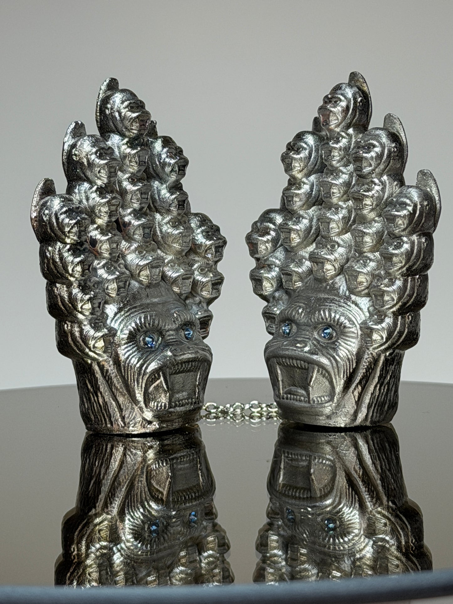 Ape Head Claws: Chrome Plated Pure Chained Set