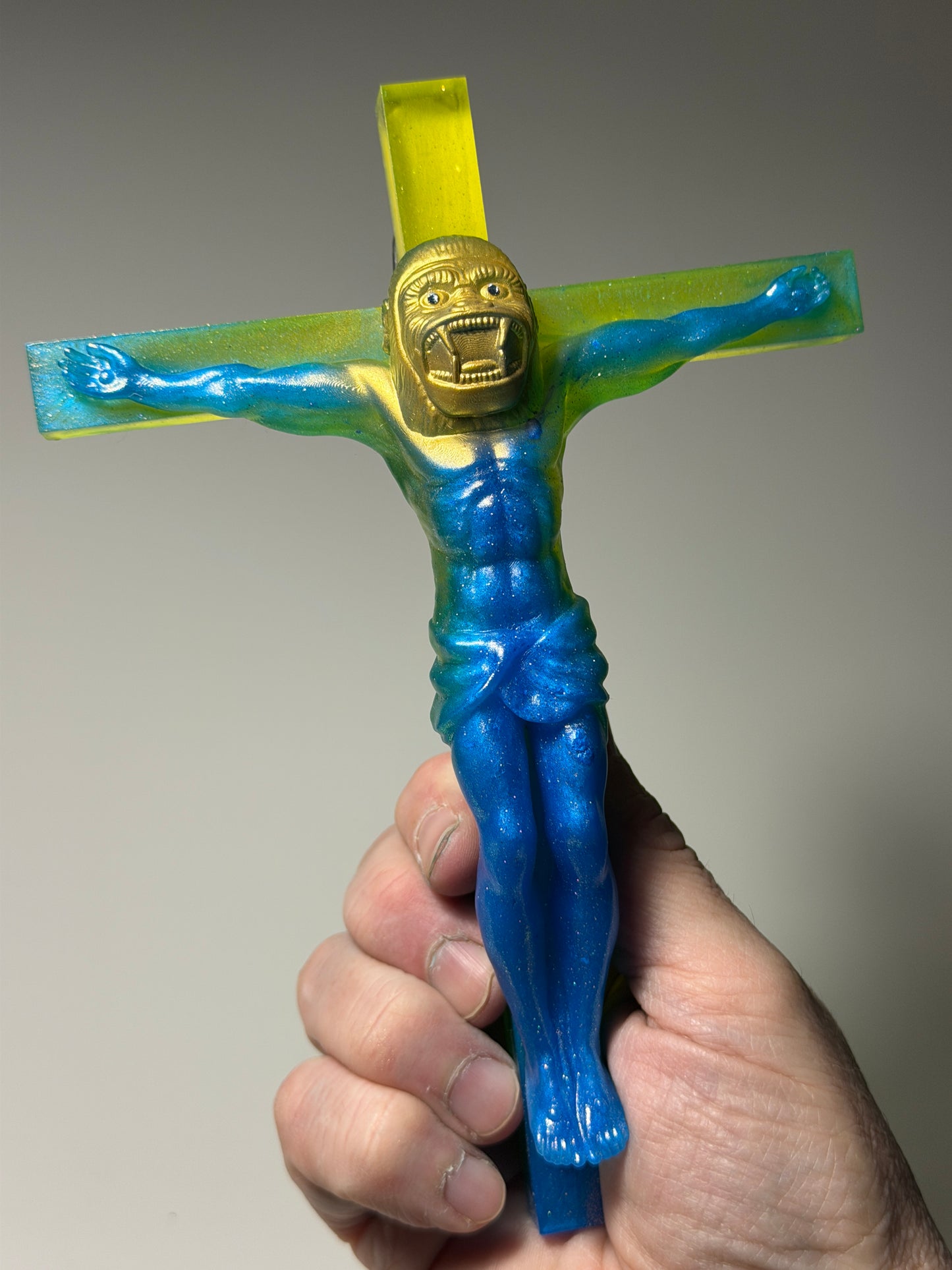 Christ on the Cross but he is an Ape (Big Choice)