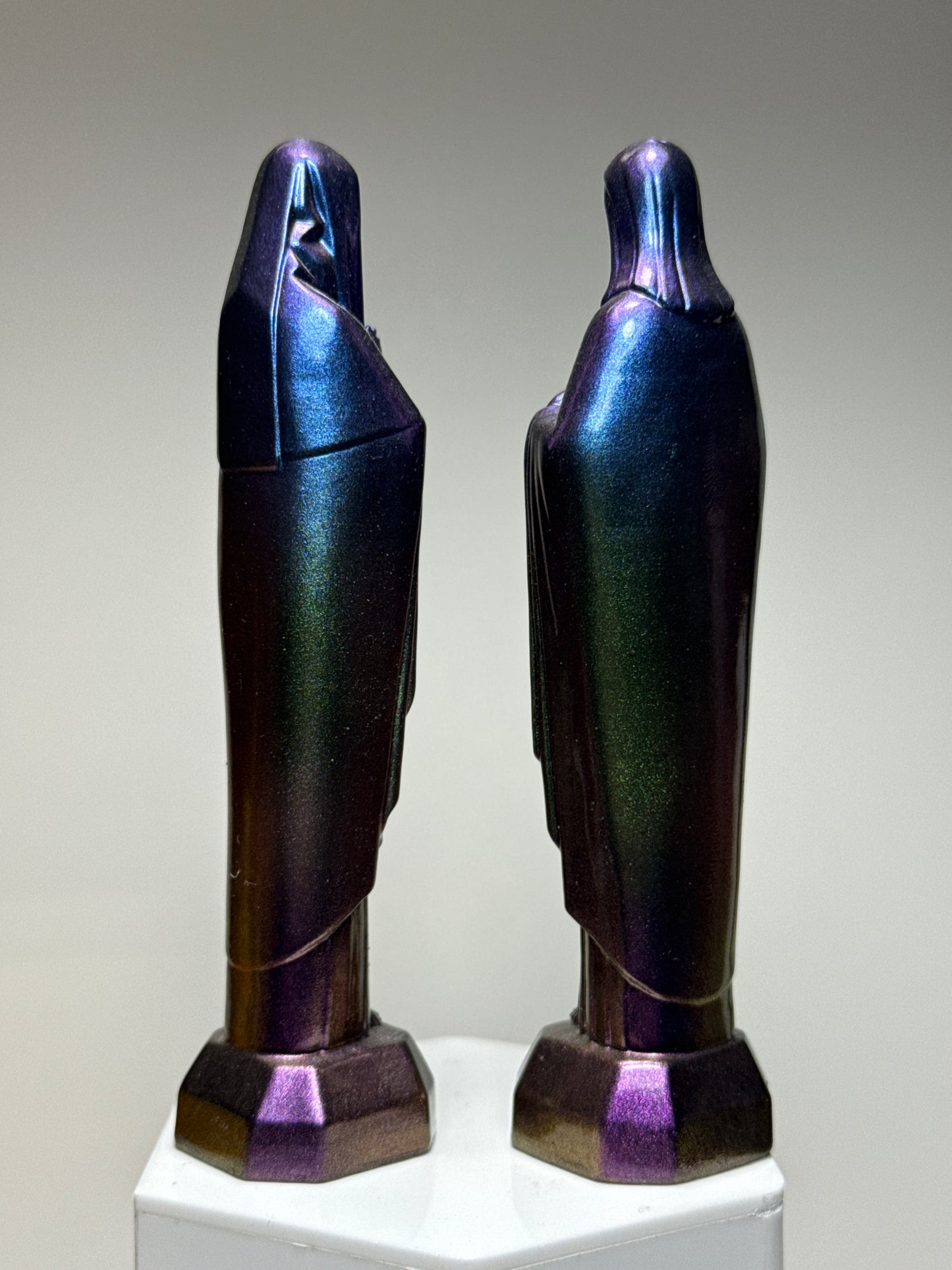 Modern Jesus and Mary: Chrome Rainbow Set