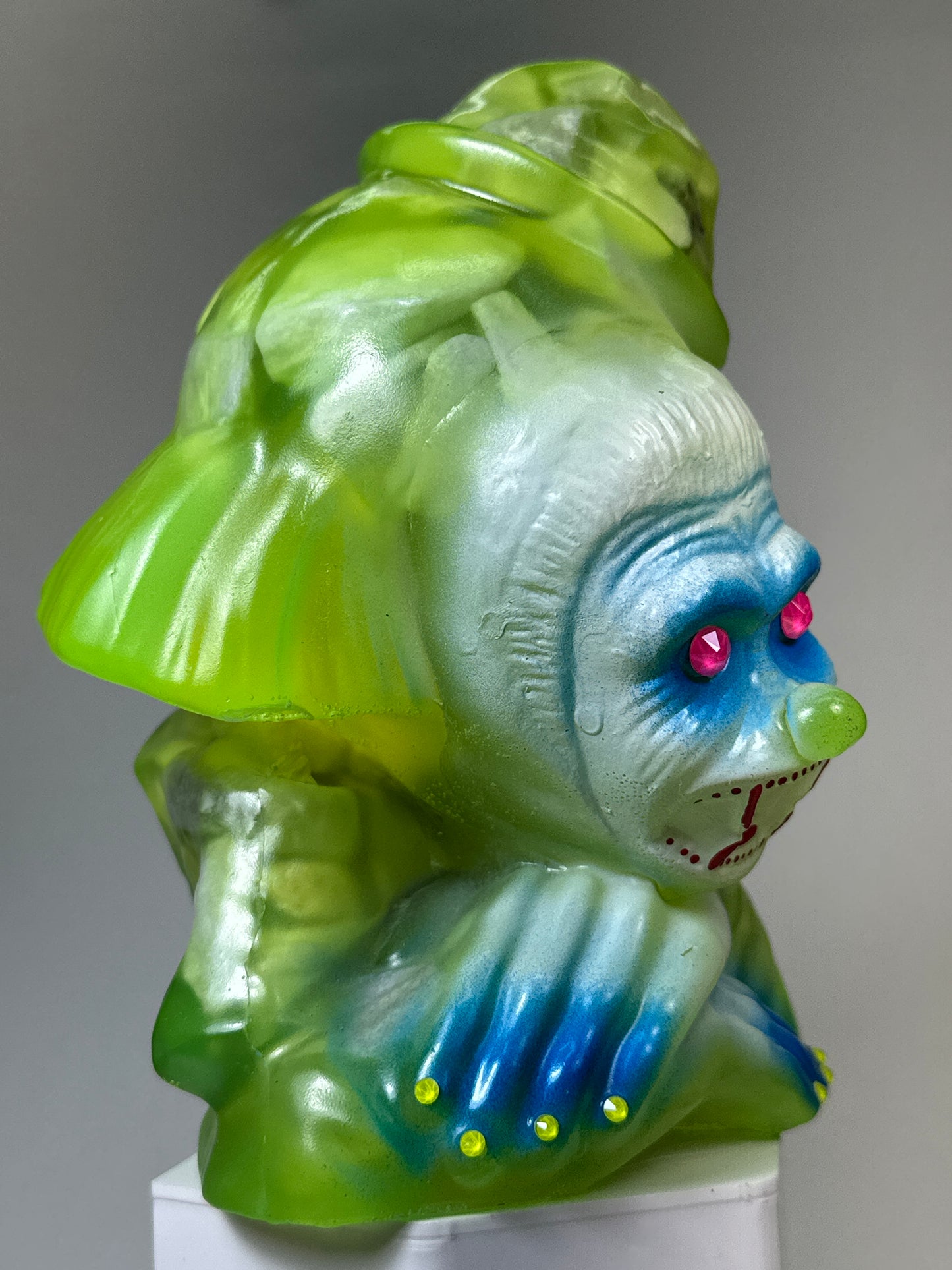 Ape Clown, Ready for His Closeup: Neon Marble Stomper Room