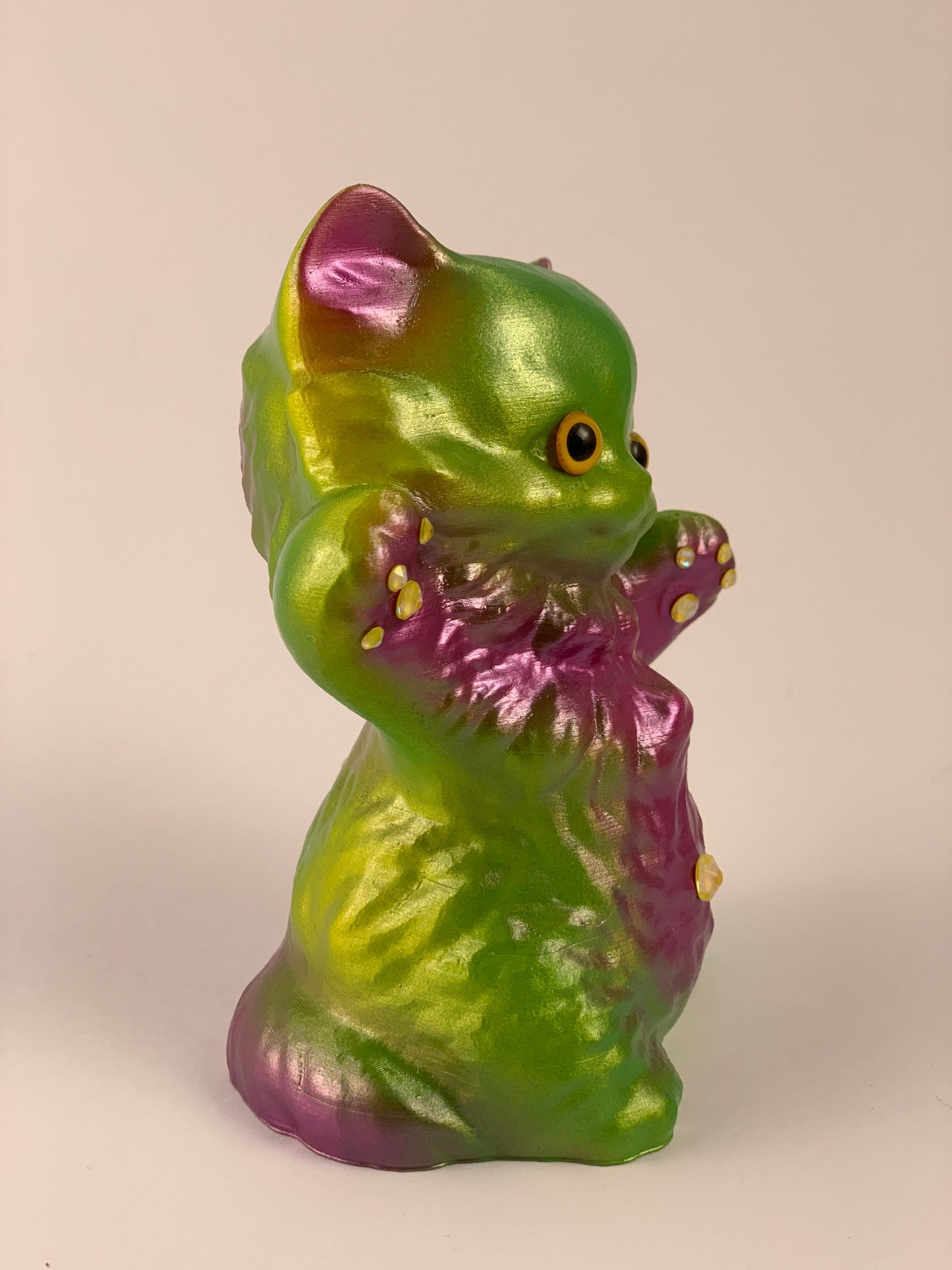 Kitty Kitty: Purple and Green Pearlescent 