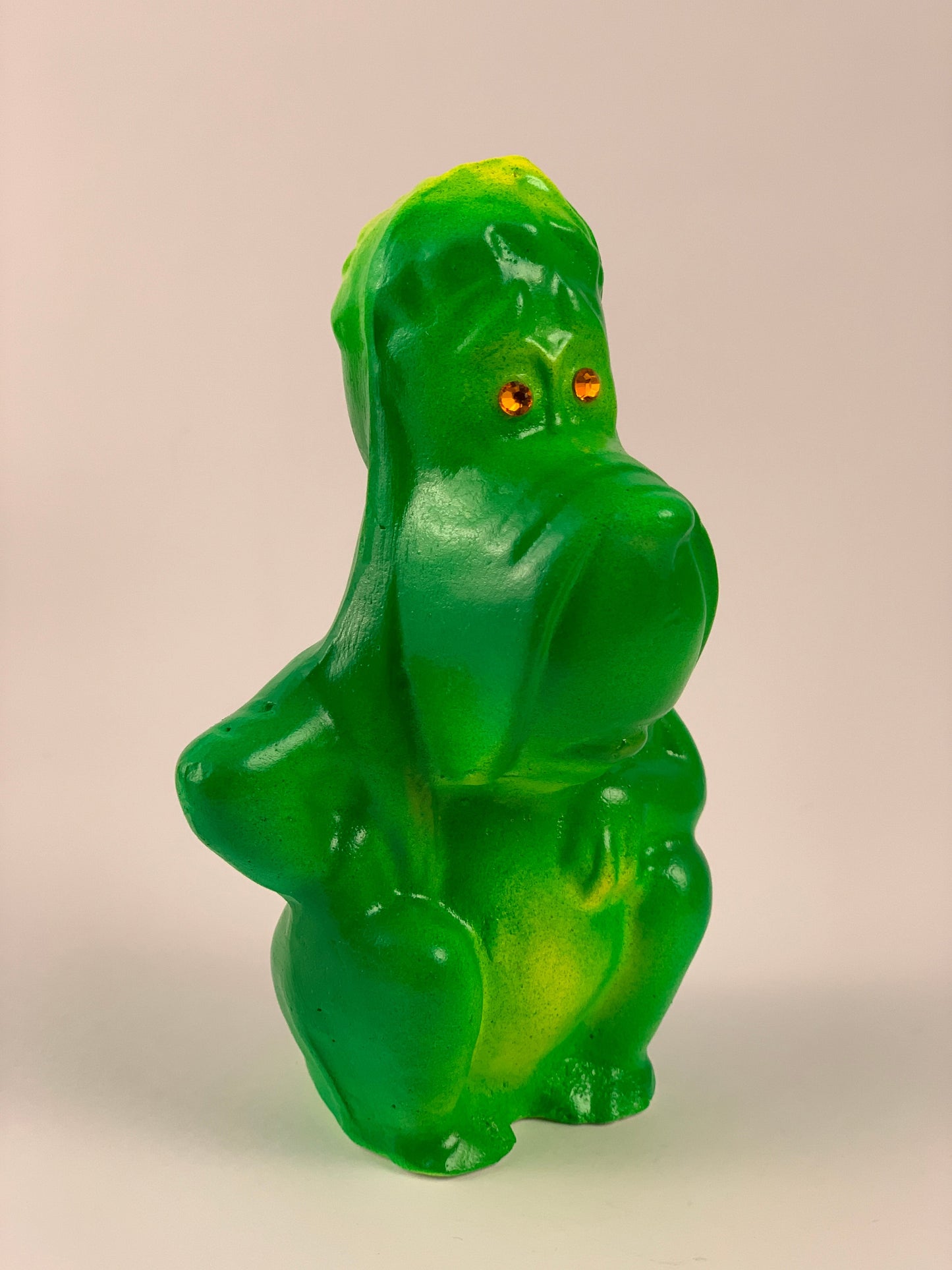 Mister Droopy Chalkware: Green and Yellow