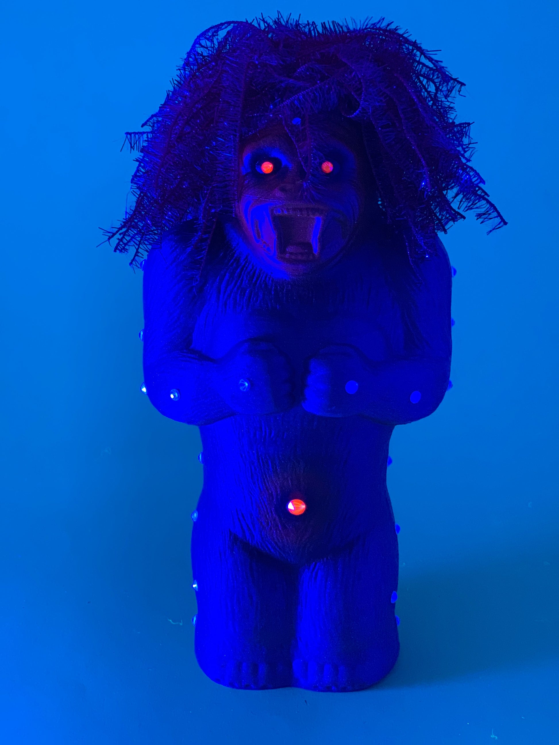 Crazy Danger Ape: Blue Glitter, Red hair
