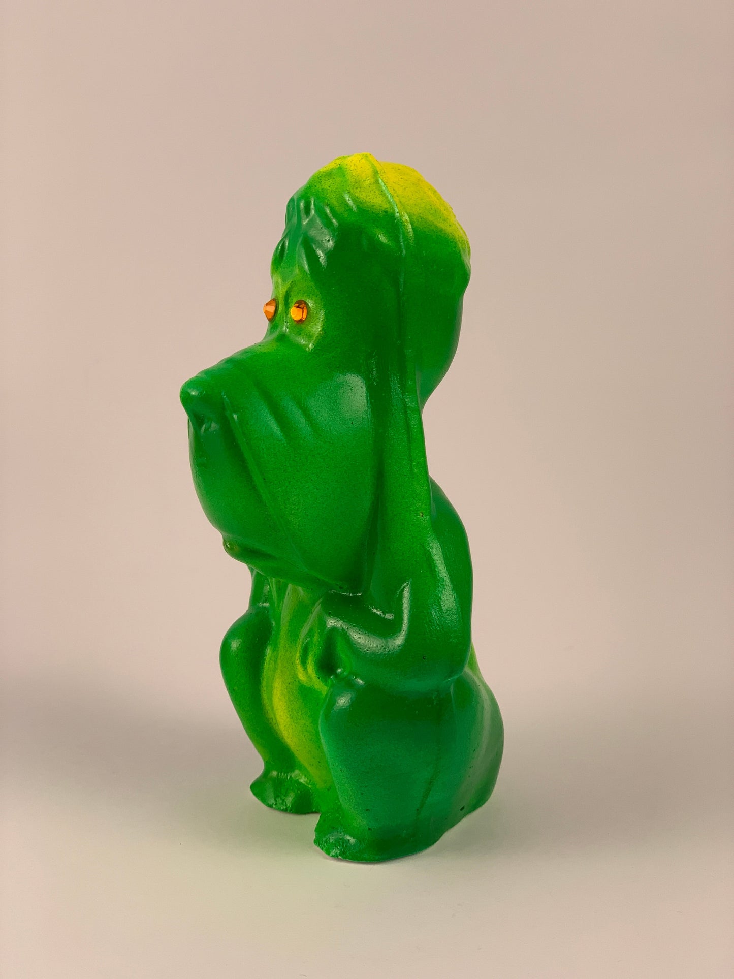 Mister Droopy Chalkware: Green and Yellow