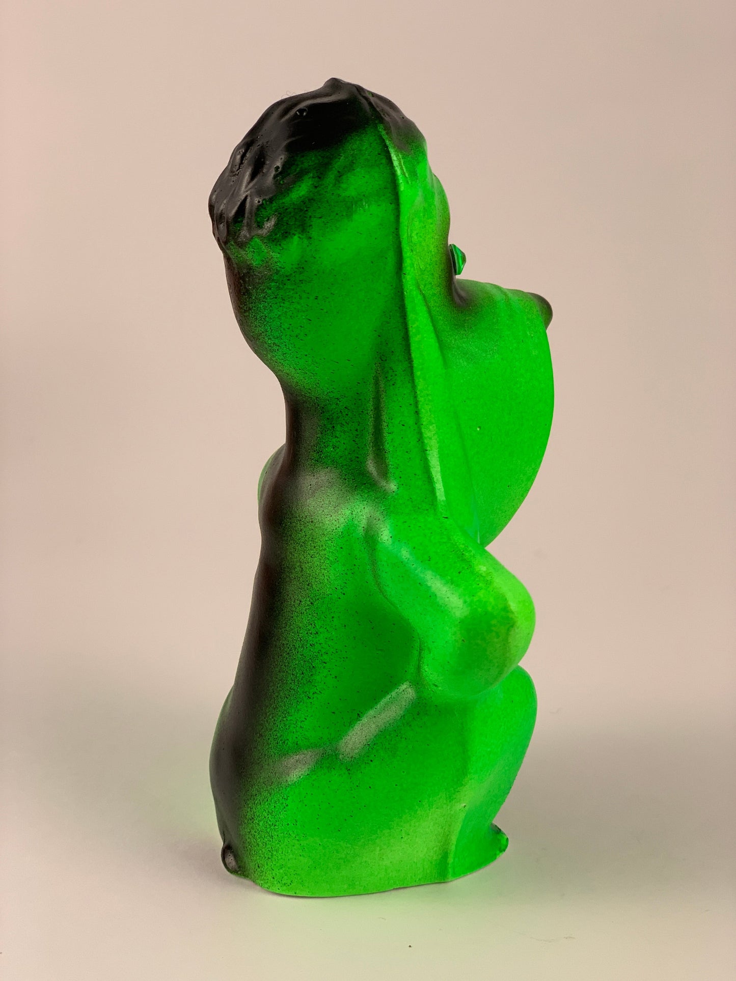 Mister Droopy Chalkware: Fluorescent Green and Black