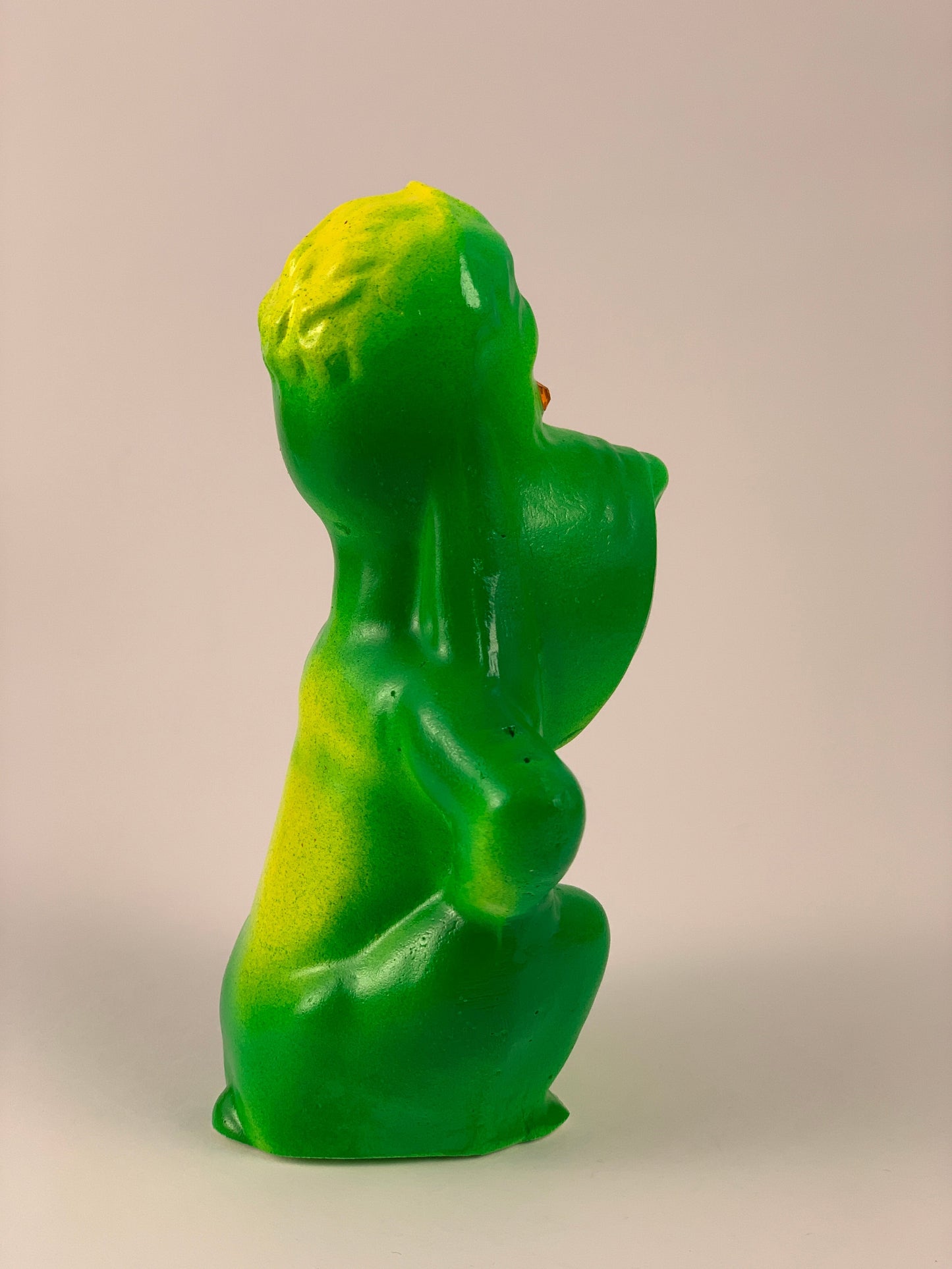 Mister Droopy Chalkware: Green and Yellow