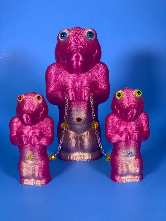 Wonderful Time Croc-Ape Family: Translucent Purple/Silver