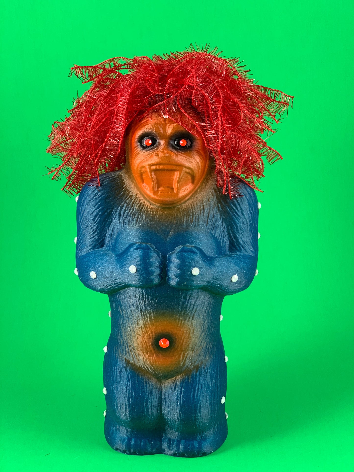 Crazy Danger Ape: Blue Glitter, Red hair
