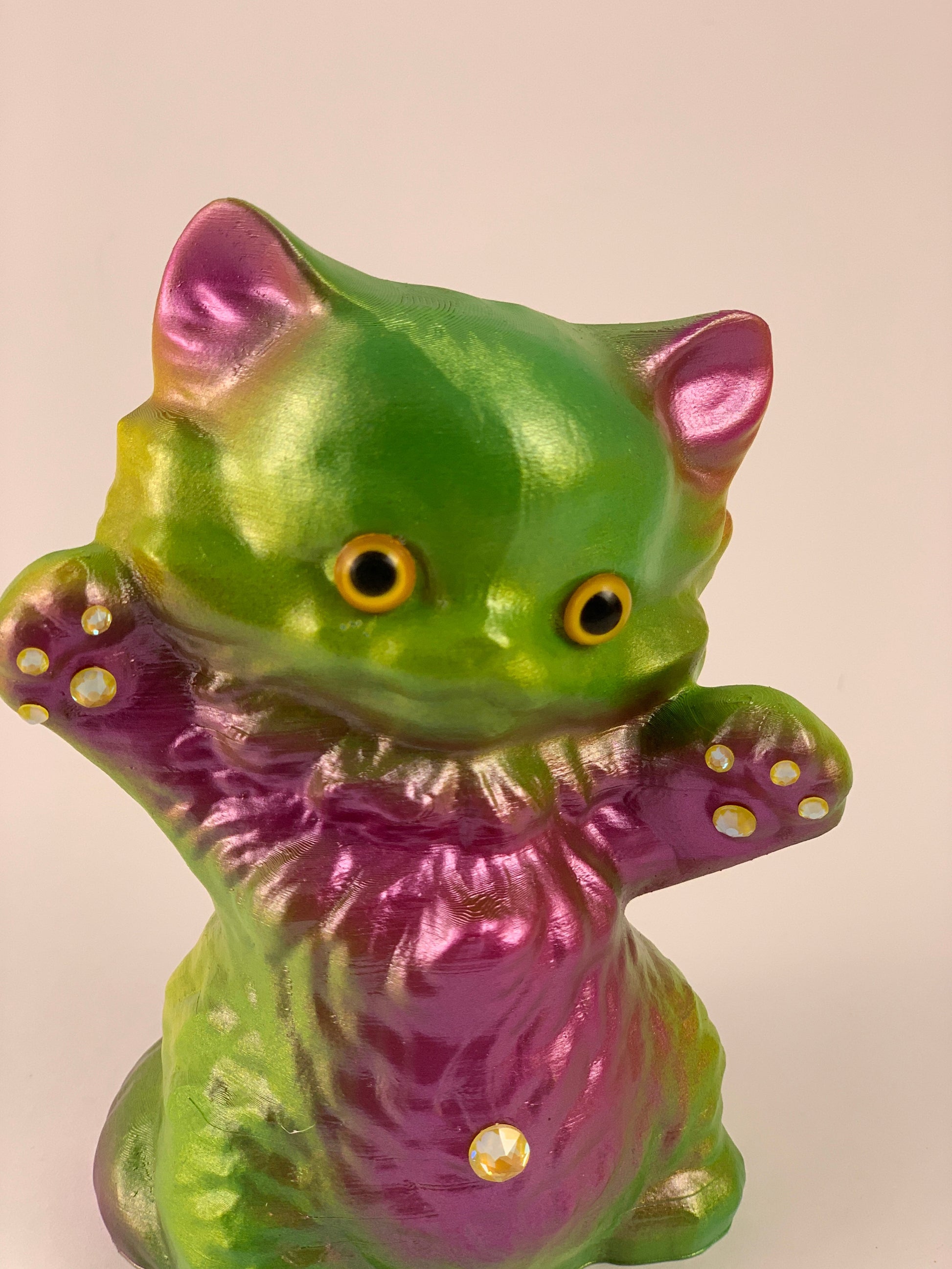 Kitty Kitty: Purple and Green Pearlescent 