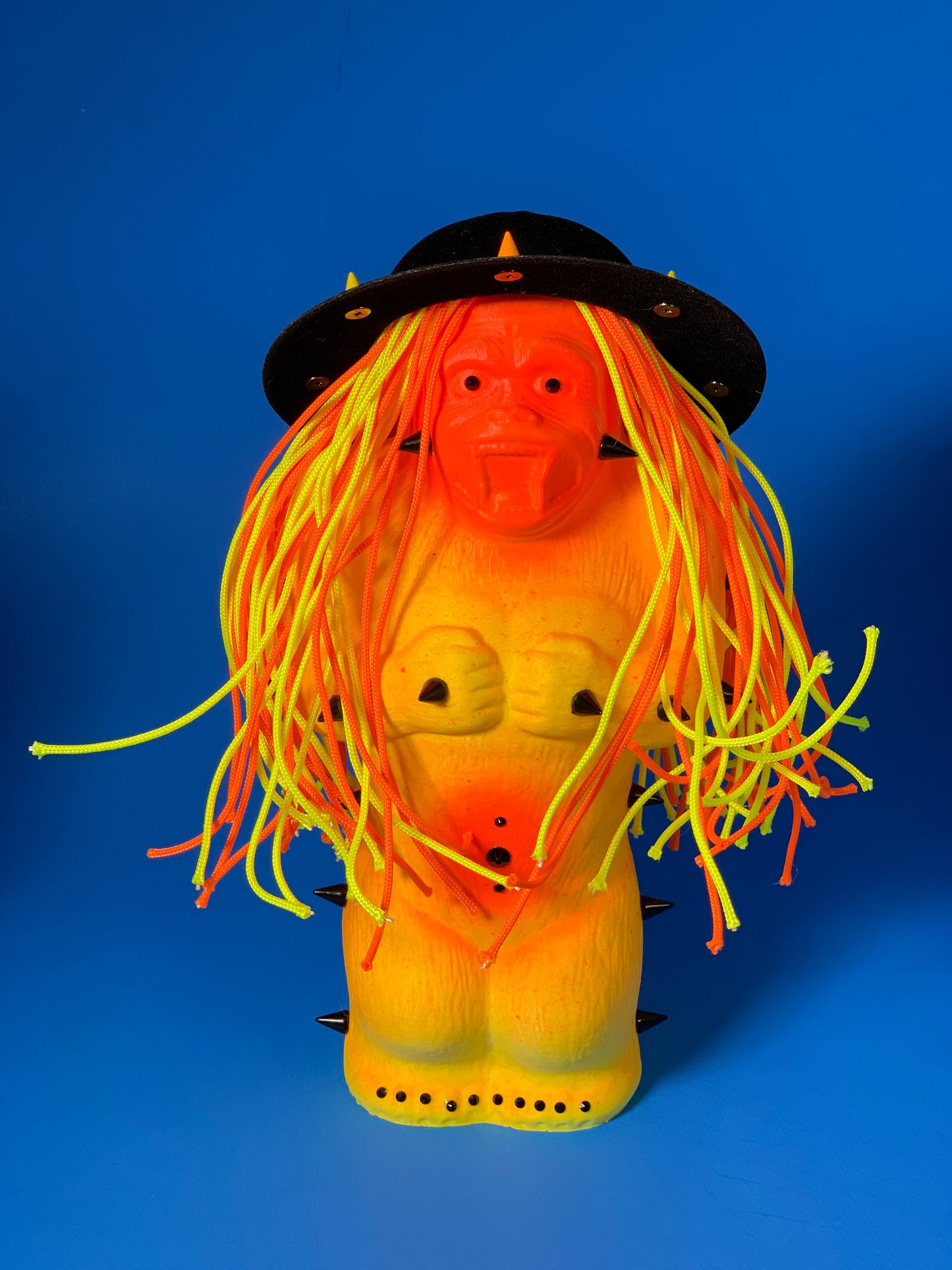 Yellow and Orange Ape with Spike Hat